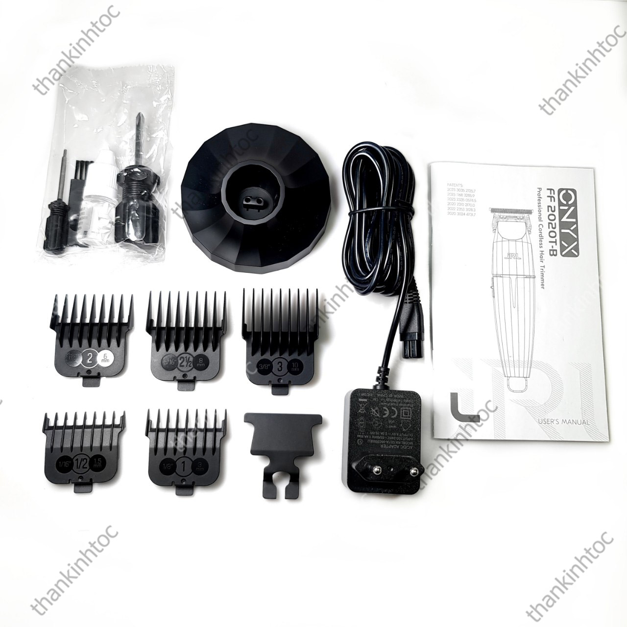 Combo Tông Đơ JRL ONYX BLACK Chính Hãng USA