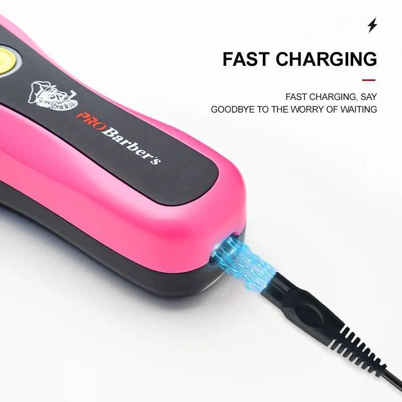 Tông Đơ Pin Cắt Tóc Pro Barber S1085 Pink Chính Hãng