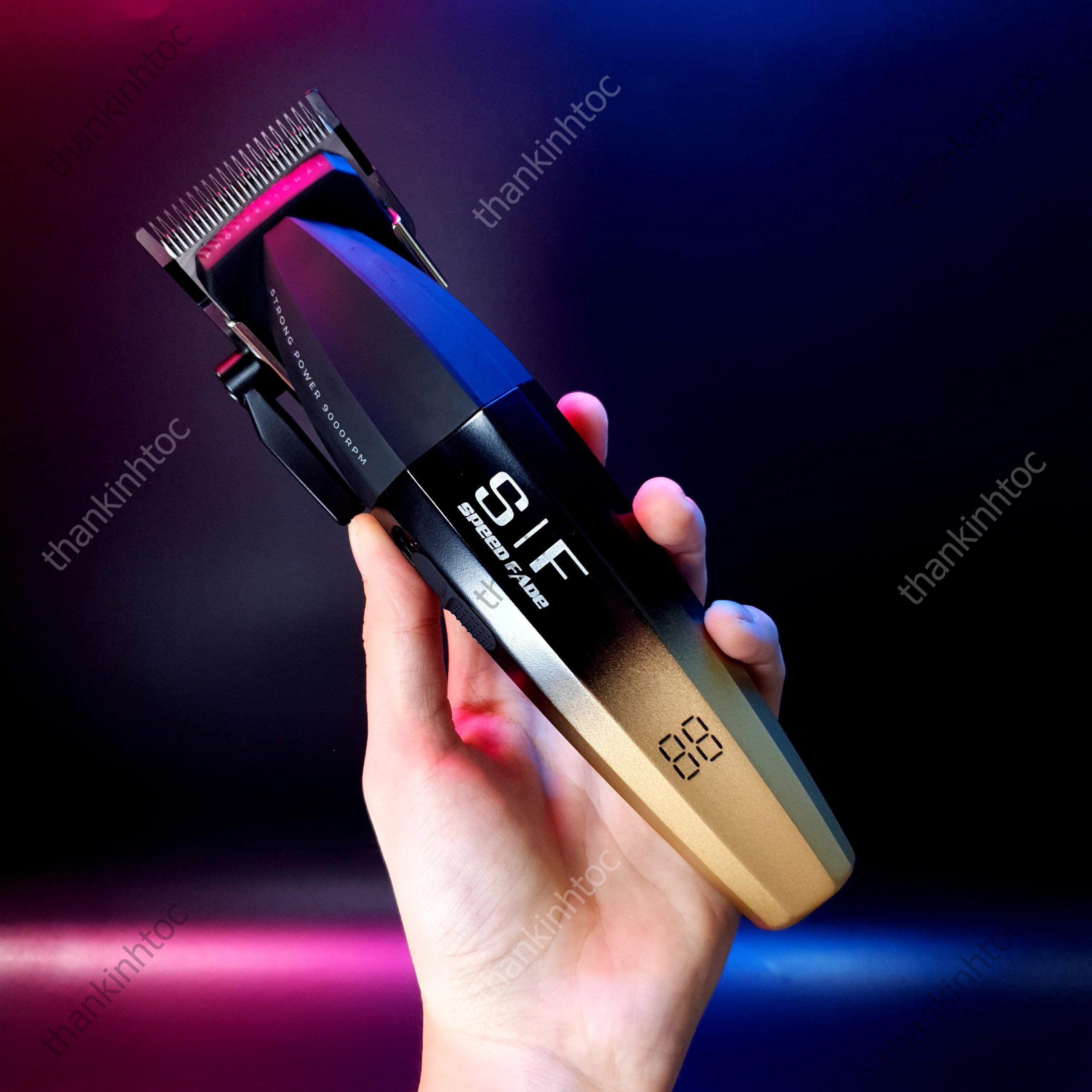 Tông Đơ Pin Từ Tính Skin Fade GT9 Chính Hãng