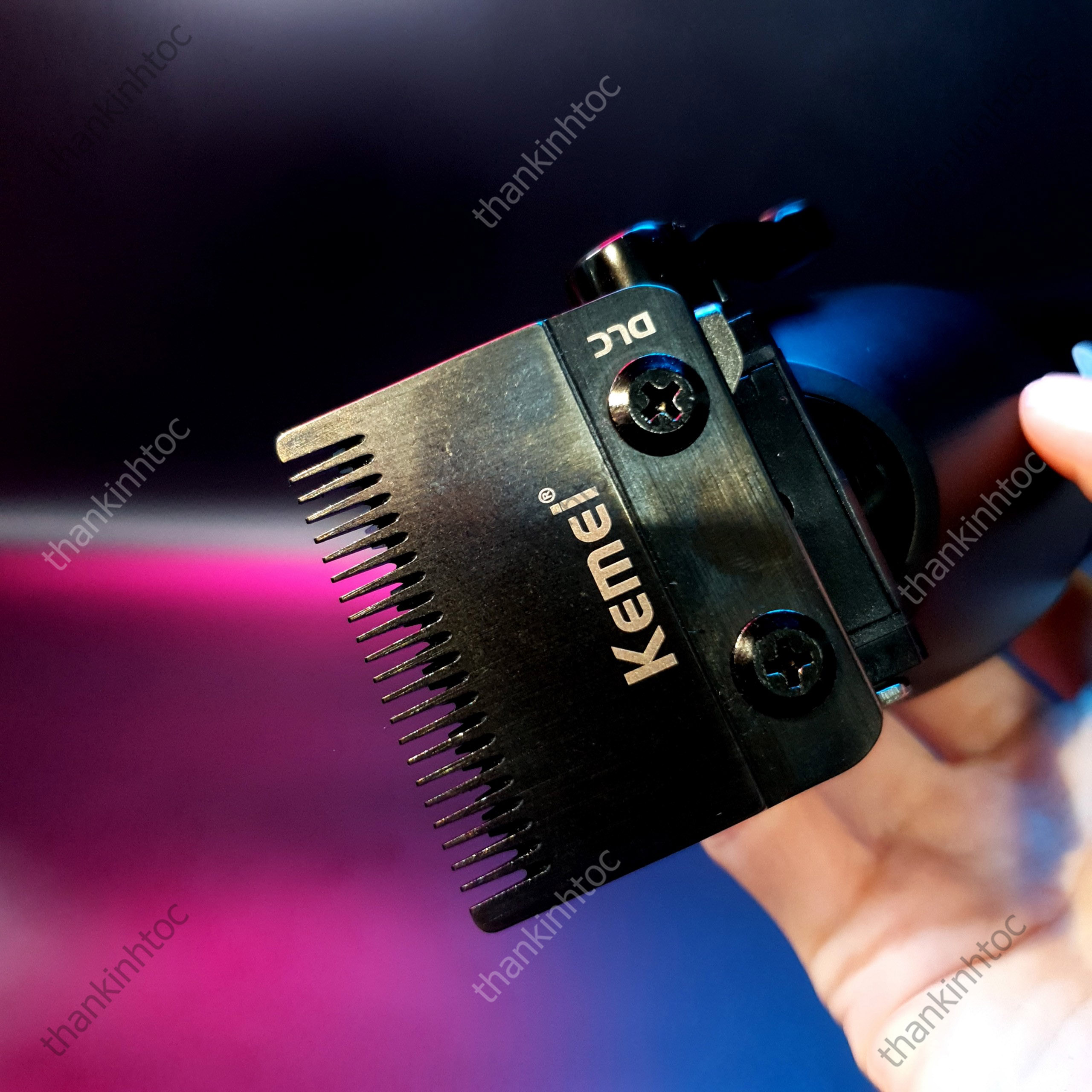 Tông Đơ Pin Lưỡi Đơn Kemei KM-1858 DLC Chính Hãng