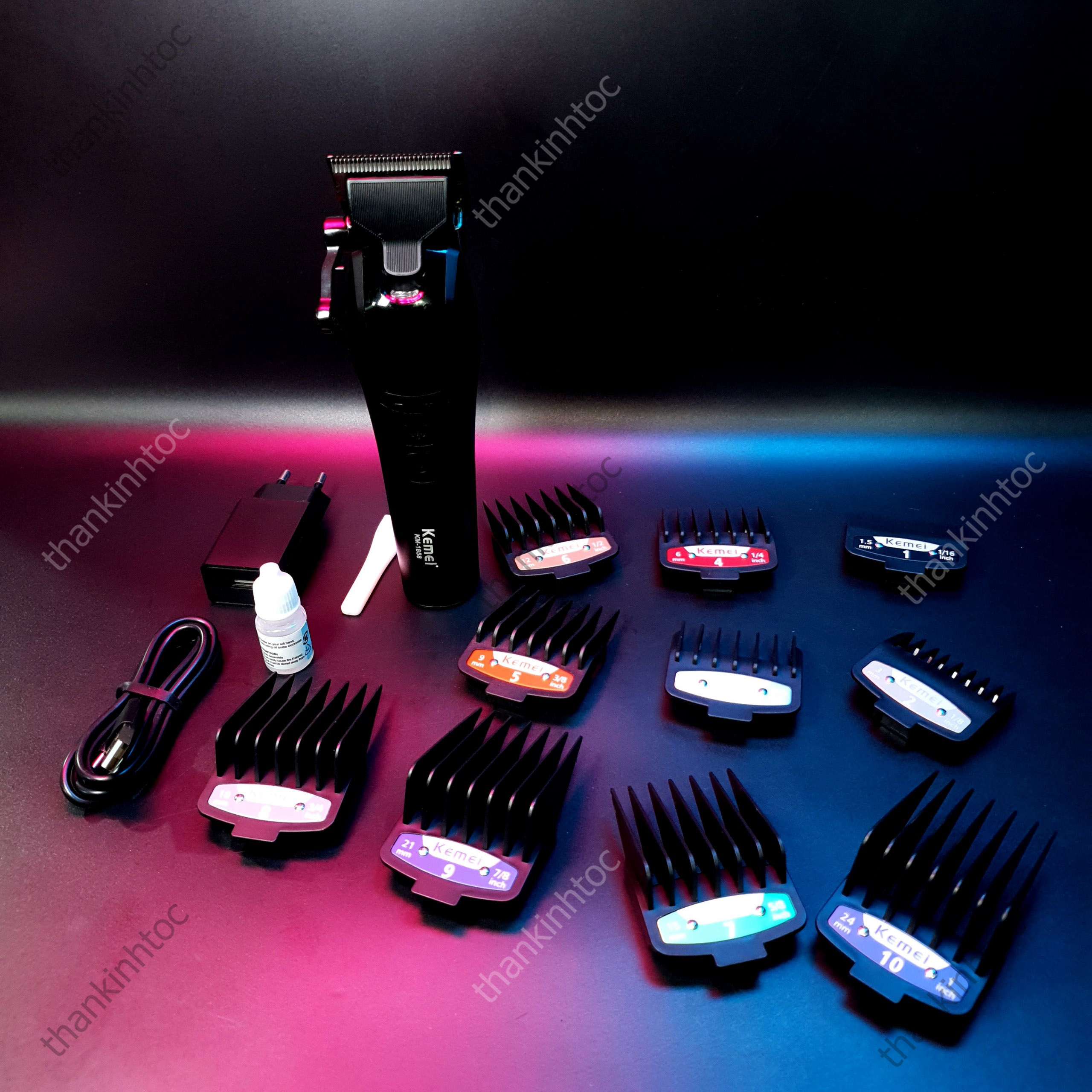 Tông Đơ Pin Lưỡi Đơn Kemei KM-1858 DLC Chính Hãng