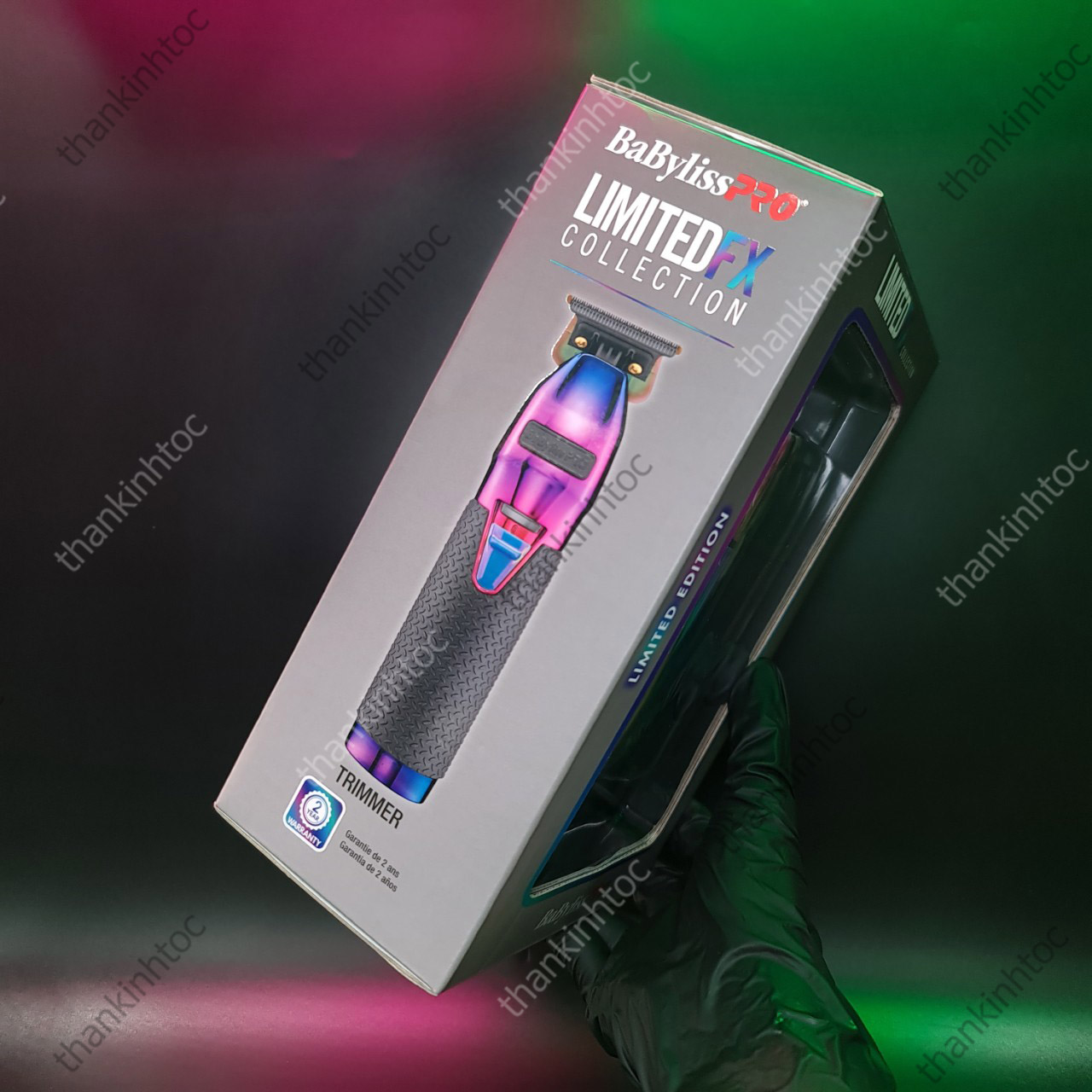 Combo Tông Đơ Viền & Máy Cạo Khô Babyliss LIMITED FX IRIDESCENT Chính Hãng USA