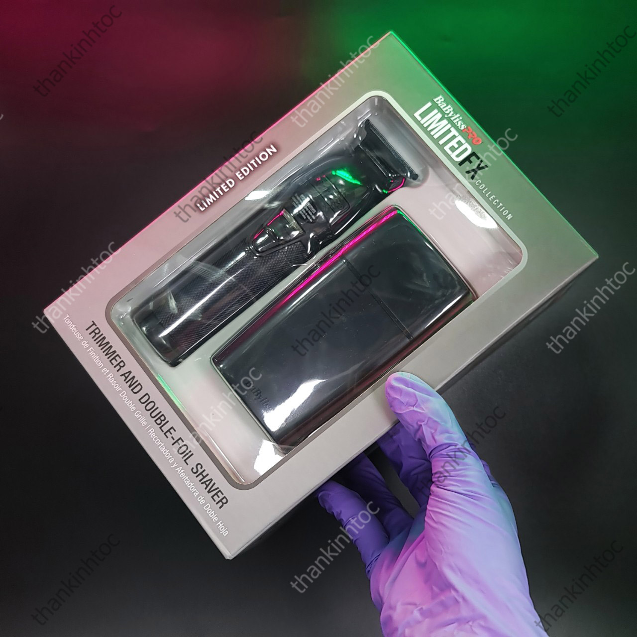 Combo Tông Đơ Viền & Máy Cạo Khô Babyliss LIMITED FX BLACK Chính Hãng USA