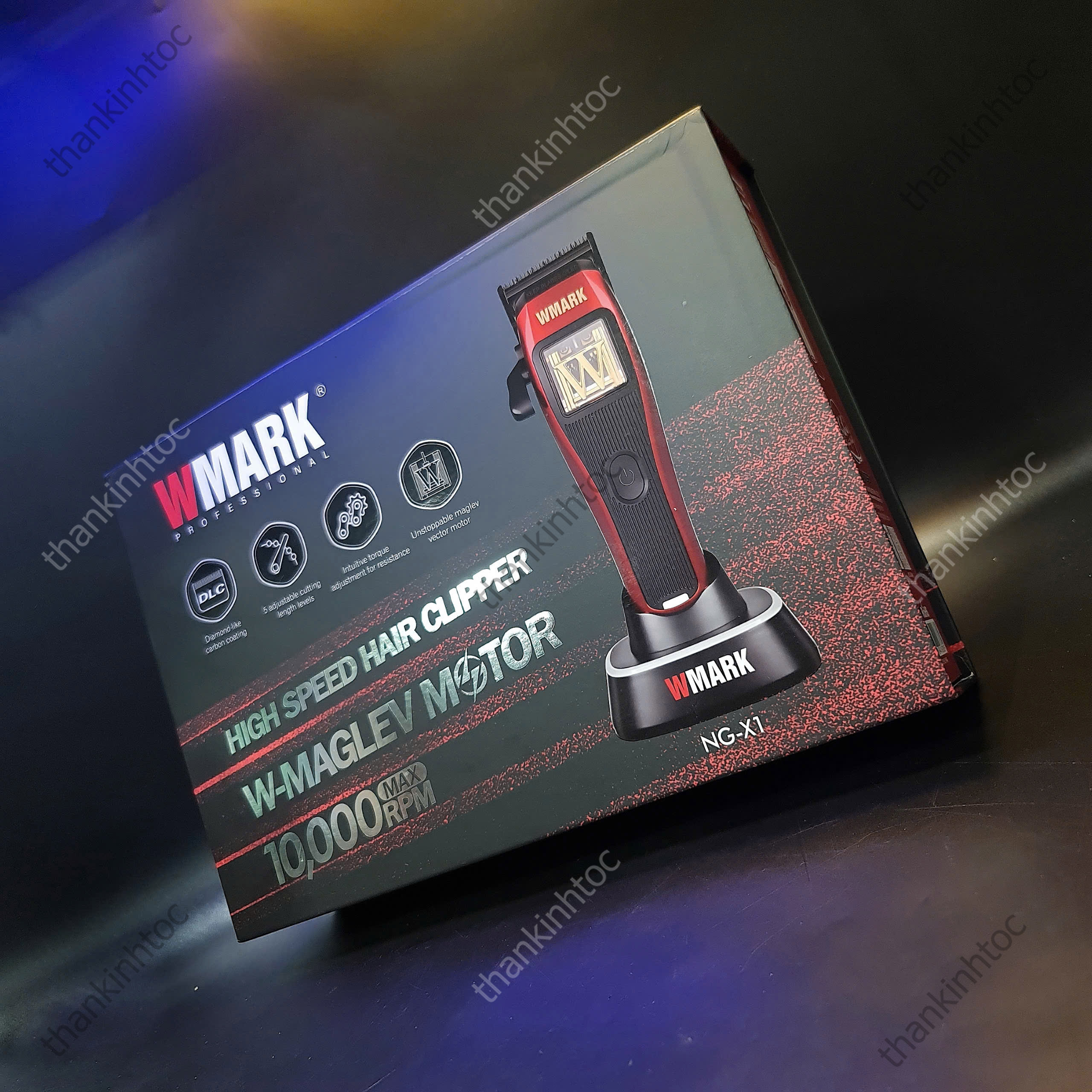 Combo 2X WMARK | Tông đơ pin từ tính NG-X1 + Tông đơ viền từ tính NG-XT1