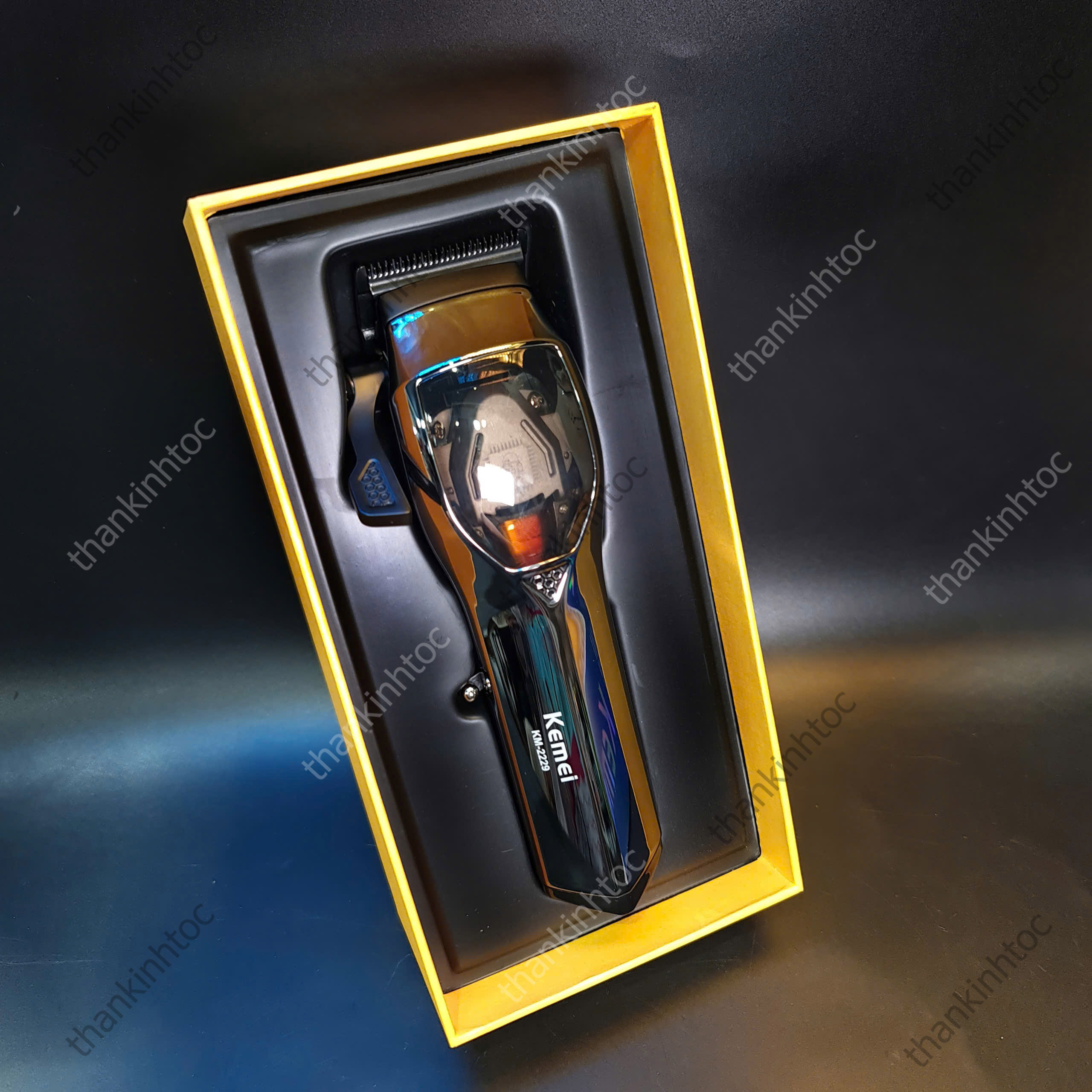 Tông Đơ Pin Lưỡi Đơn Kemei KM-2229 Chính Hãng