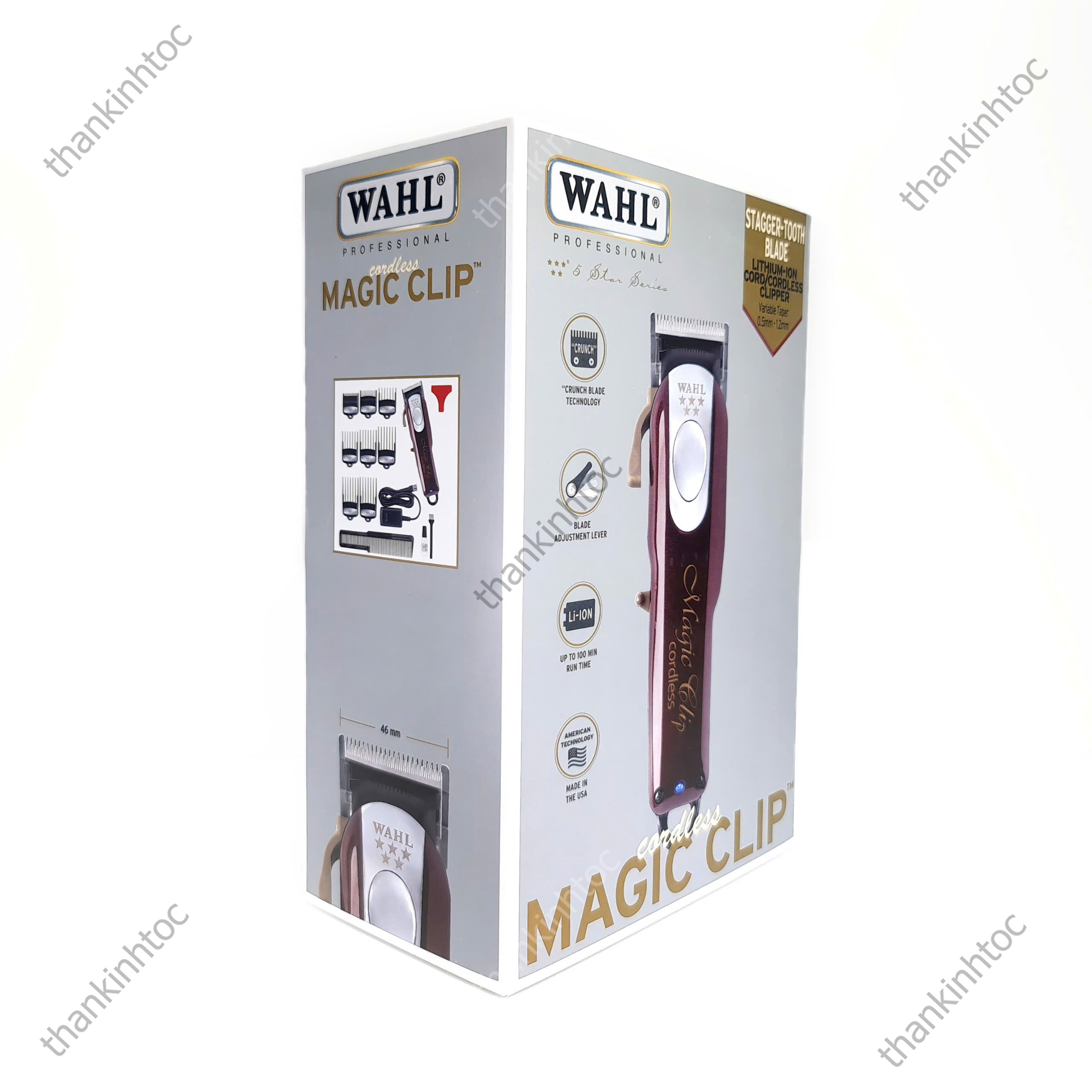 Tông đơ pin lưỡi kép WAHL Magic Clip Chính hãng USA Bản quốc tế