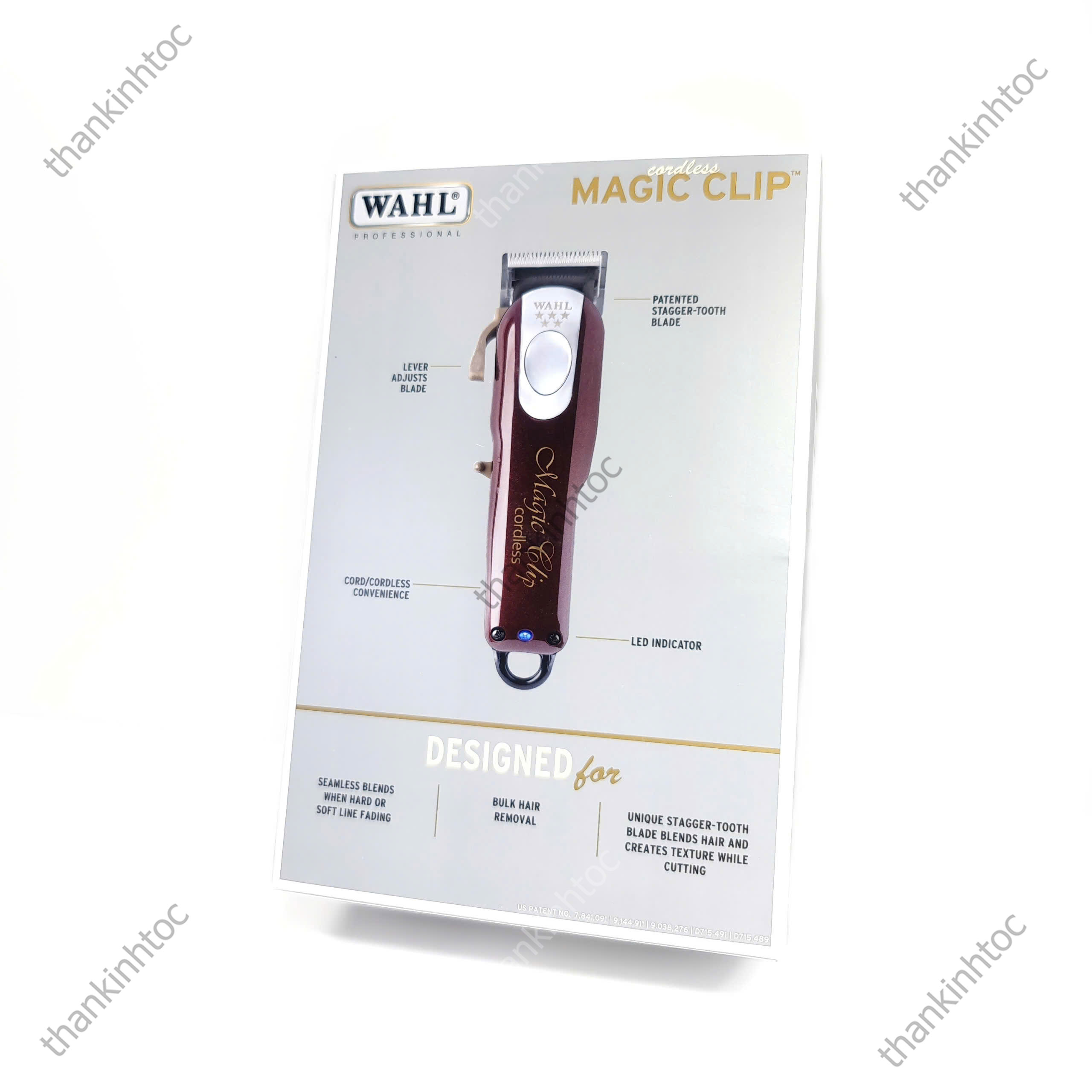 Tông đơ pin lưỡi kép WAHL Magic Clip Chính hãng USA Bản quốc tế