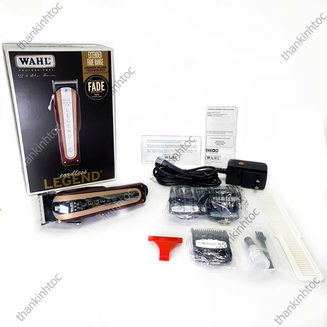 Tông Đơ Pin Lưỡi Đơn Wahl Legend Pro Li Bản Nội Địa Chính Hãng USA