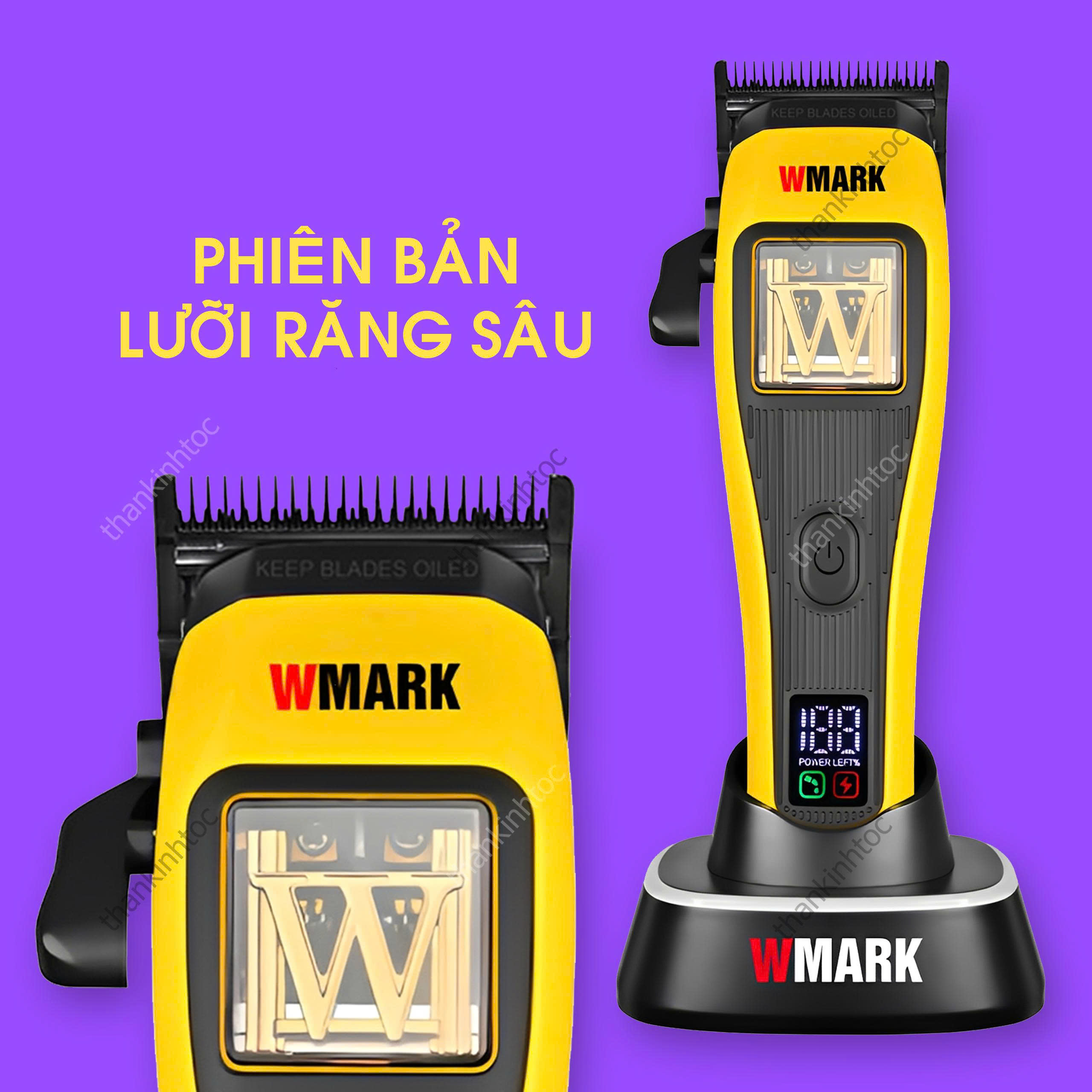 Tông Đơ Pin Từ Tính WMARK NG-X1 PLUS Chính Hãng