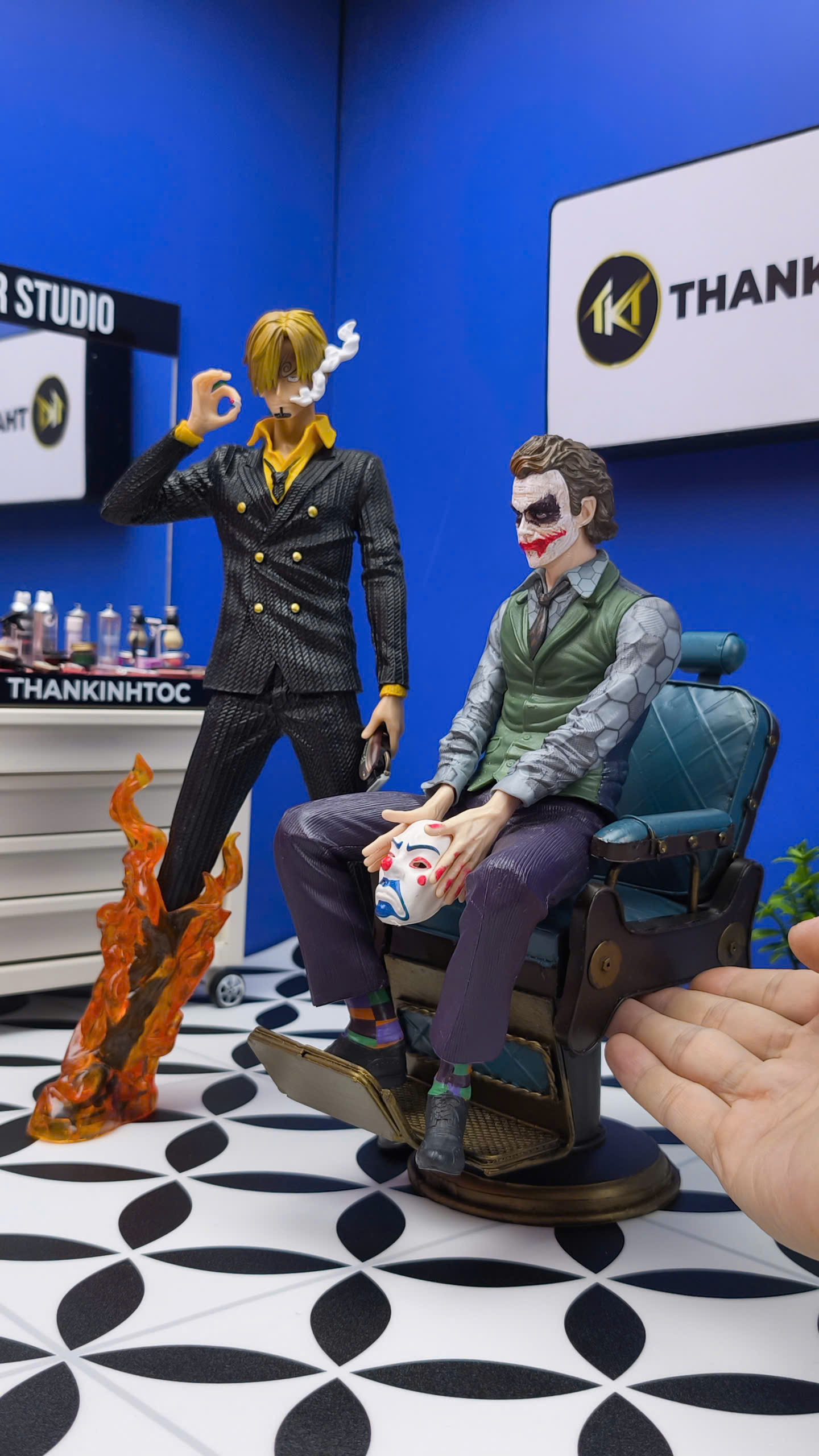 Mô hình tiệm tóc Barber FIRE 32cm