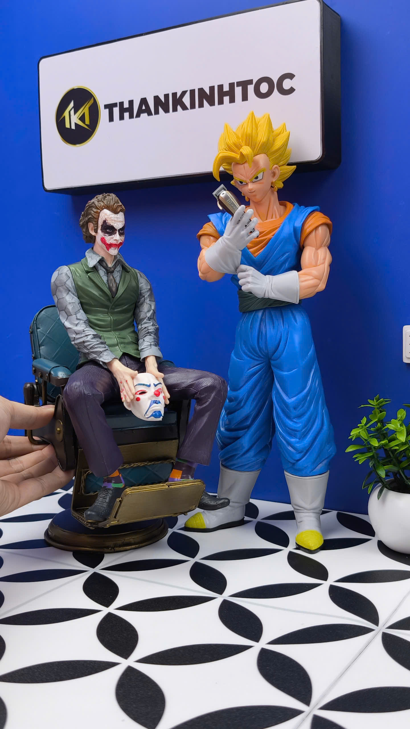 Mô hình tiệm tóc Barber NO ALL IN 30cm