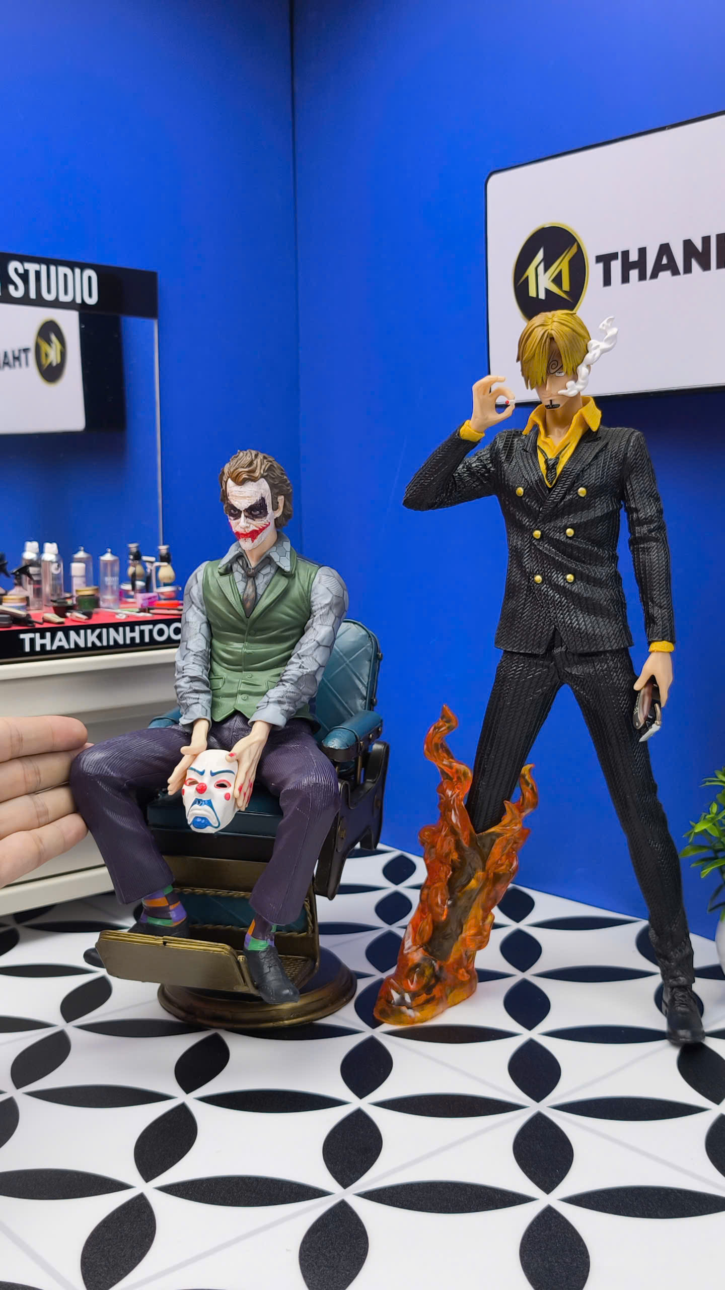 Mô hình tiệm tóc Barber FIRE 32cm