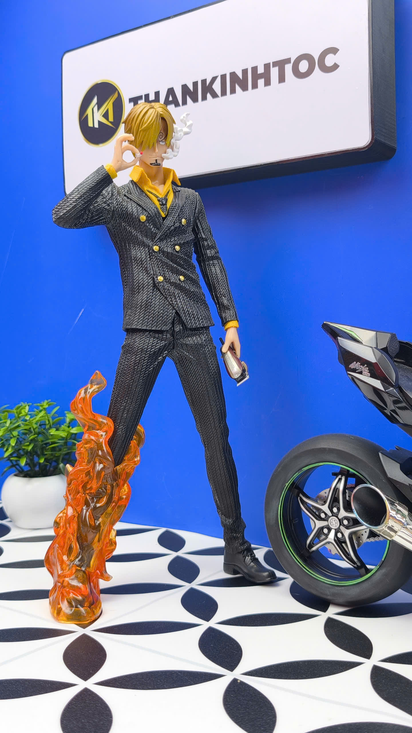 Mô hình tiệm tóc Barber FIRE 32cm