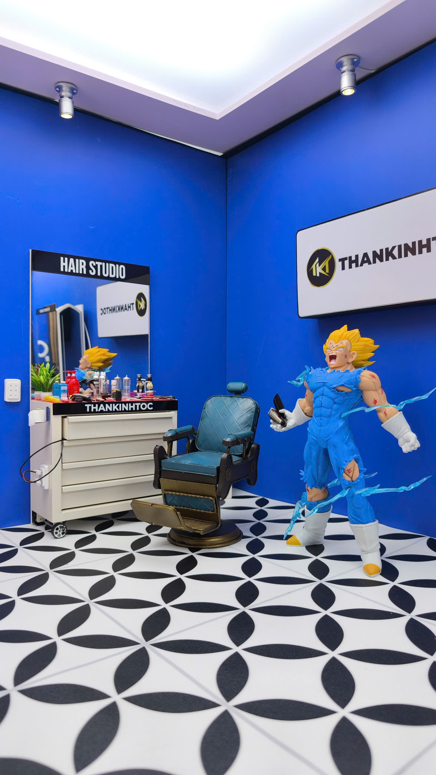 Mô hình tiệm tóc Barber NO LIMIT 27cm