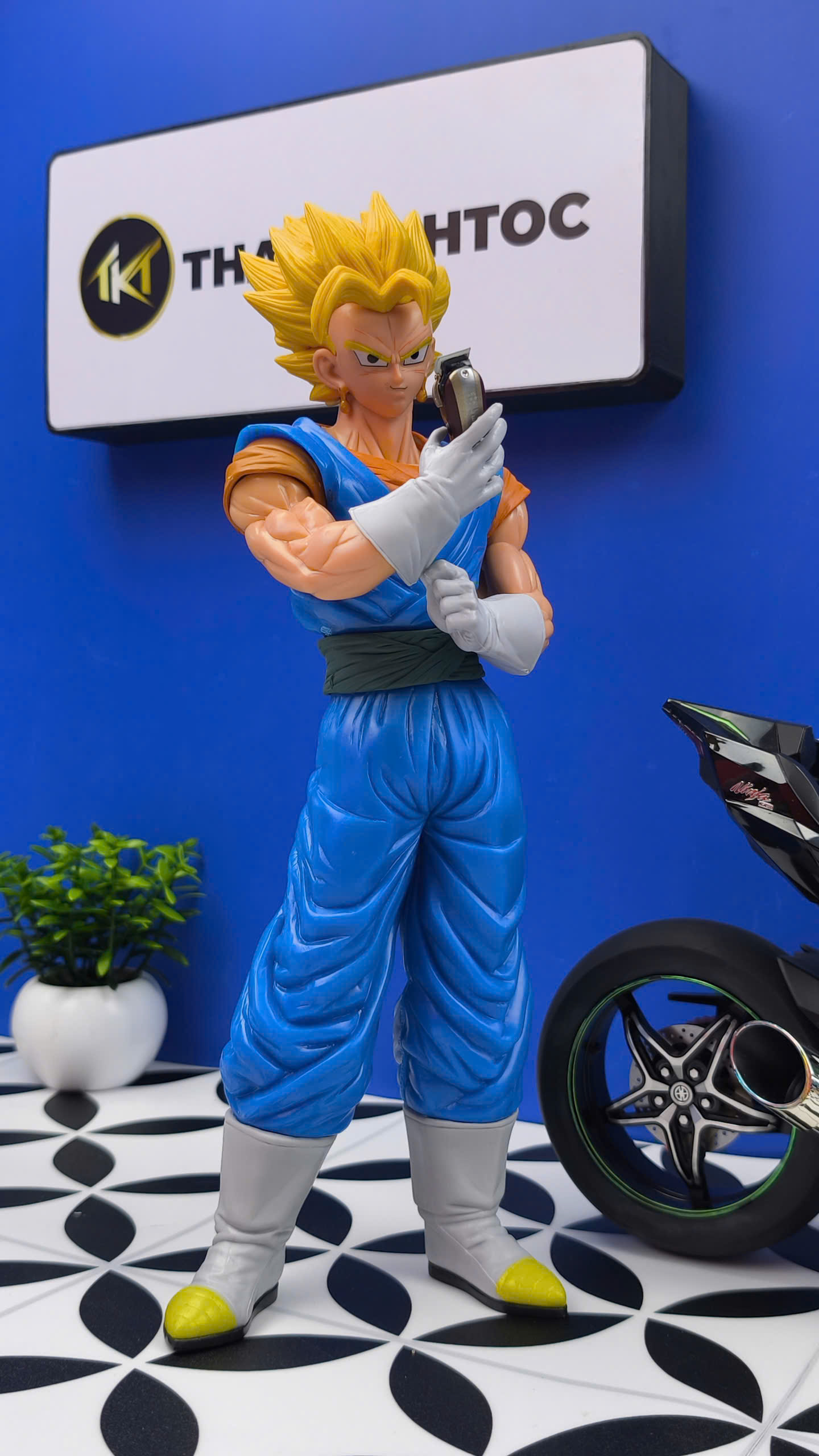 Mô hình tiệm tóc Barber NO ALL IN 30cm