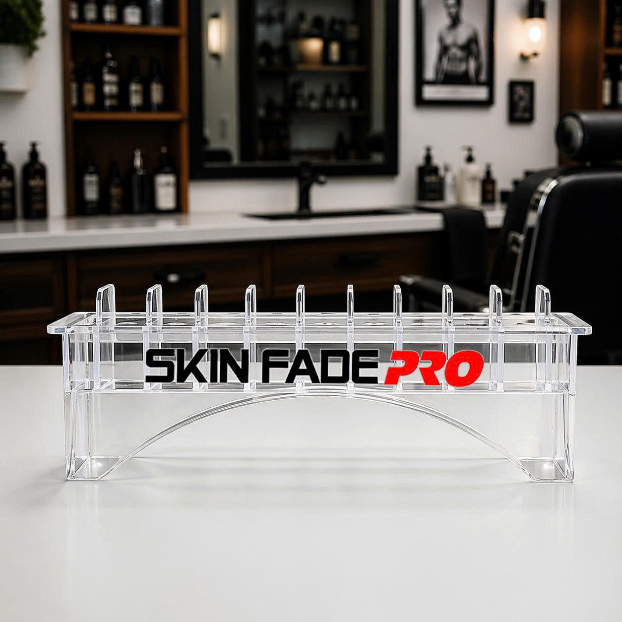 Khay chứa cữ tông đơ đựng được 10 cữ Skin Fade dành cho Barber