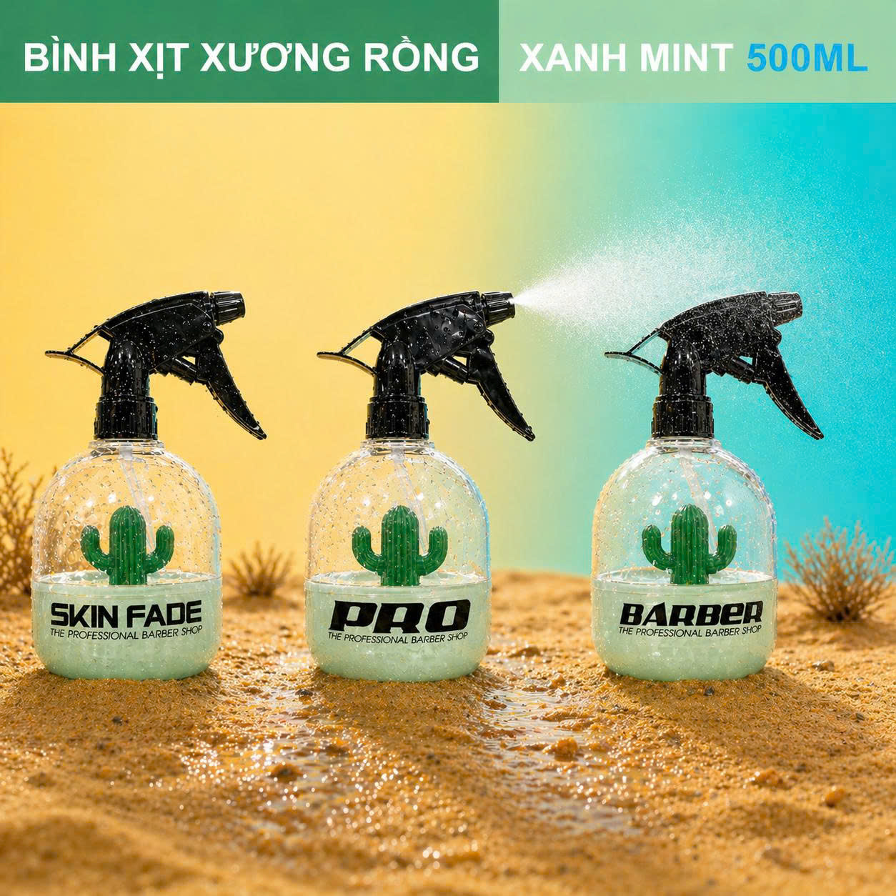 Bình Xịt Nước B12 Xương Rồng 500ml