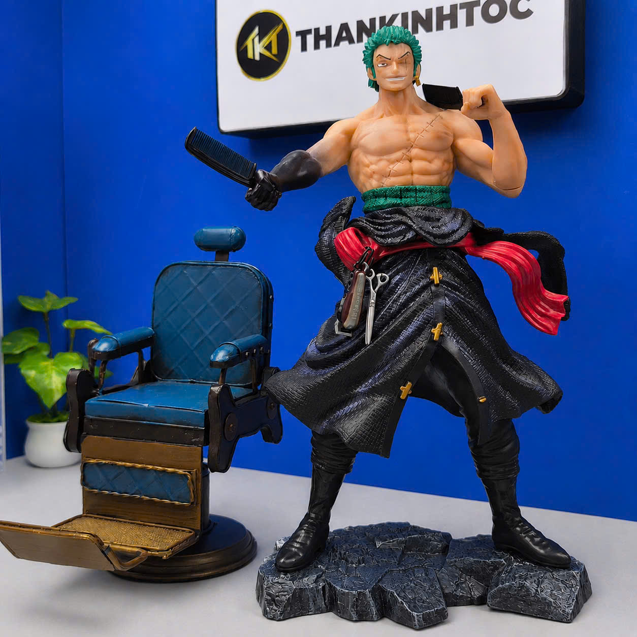 Mô Hình Tiệm Tóc Barber Zoro 33cm