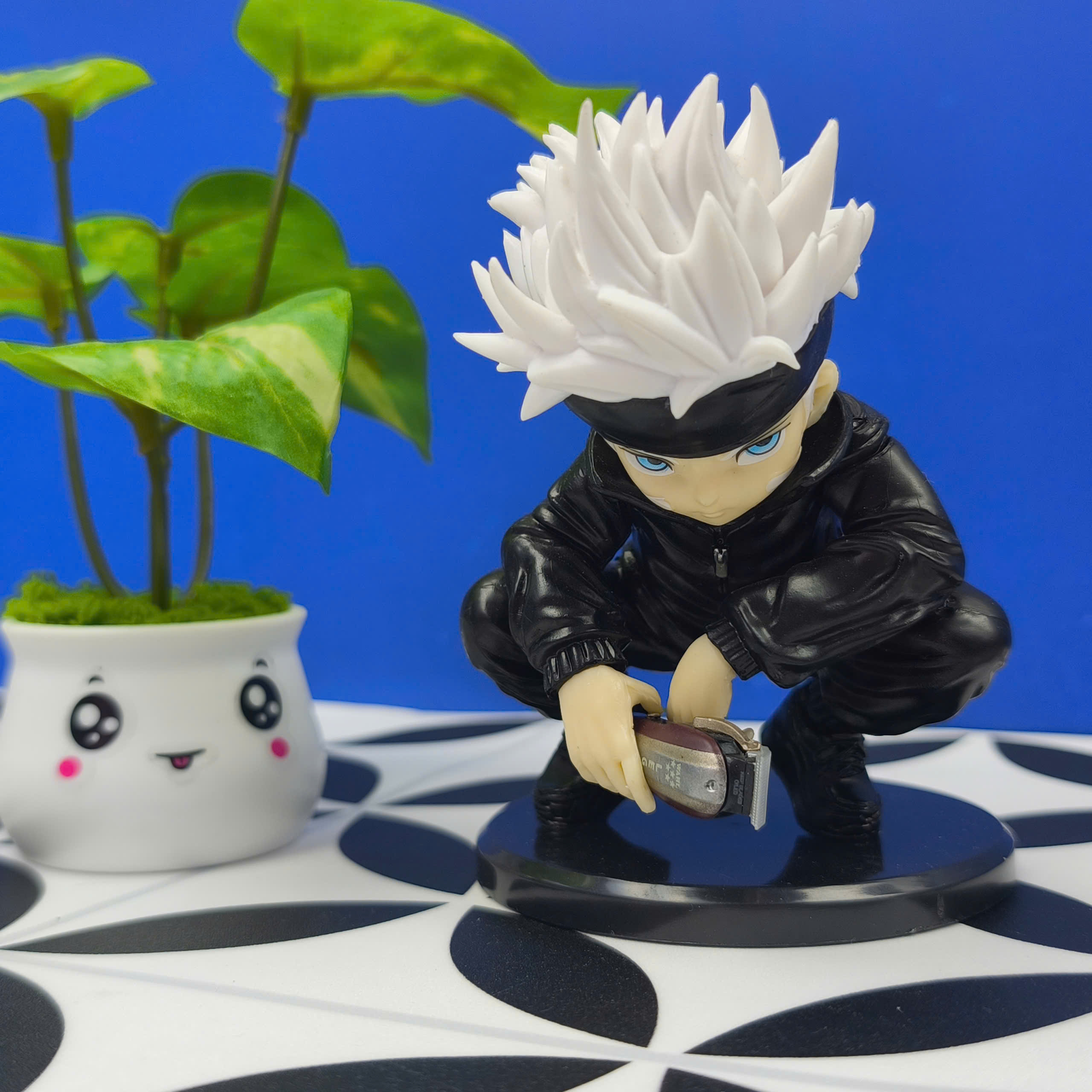 Mô Hình Tiệm Tóc Barber Gojo Satoru BlockBoy Cao 12cm
