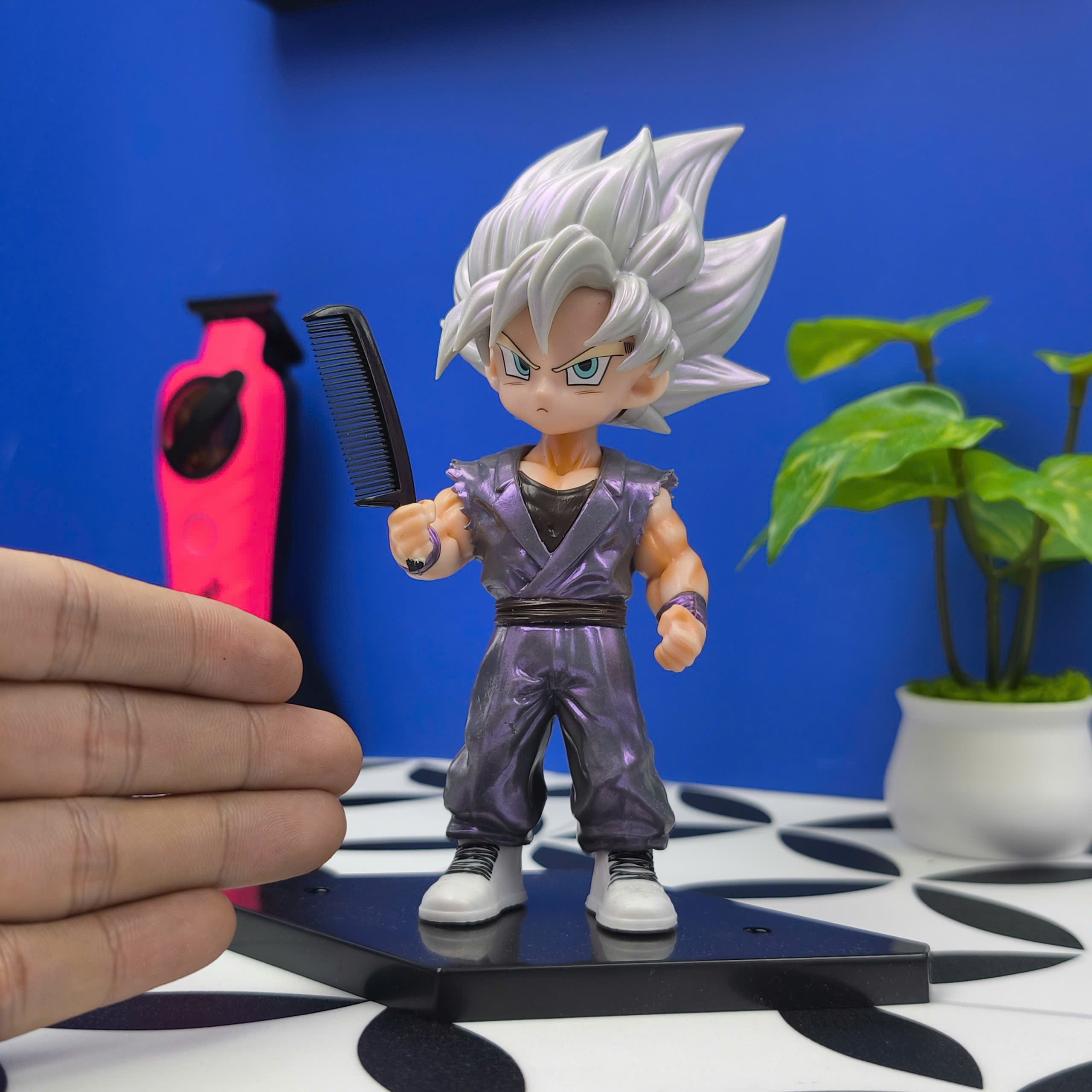 Mô Hình Tiệm Tóc Barber Goku BlockBoy Barber Editions Cao 17cm