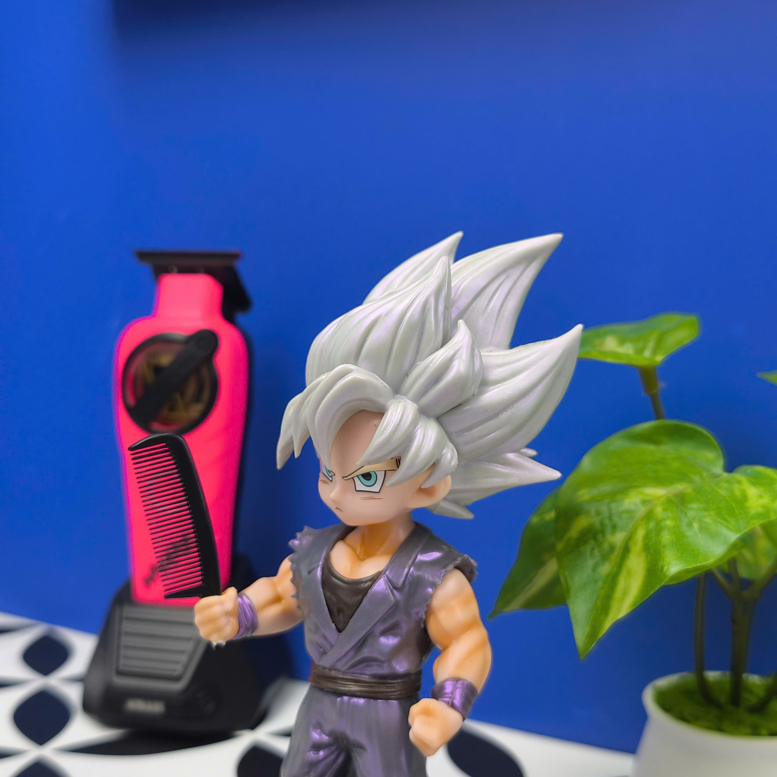 Mô Hình Tiệm Tóc Barber Goku BlockBoy Barber Editions Cao 17cm