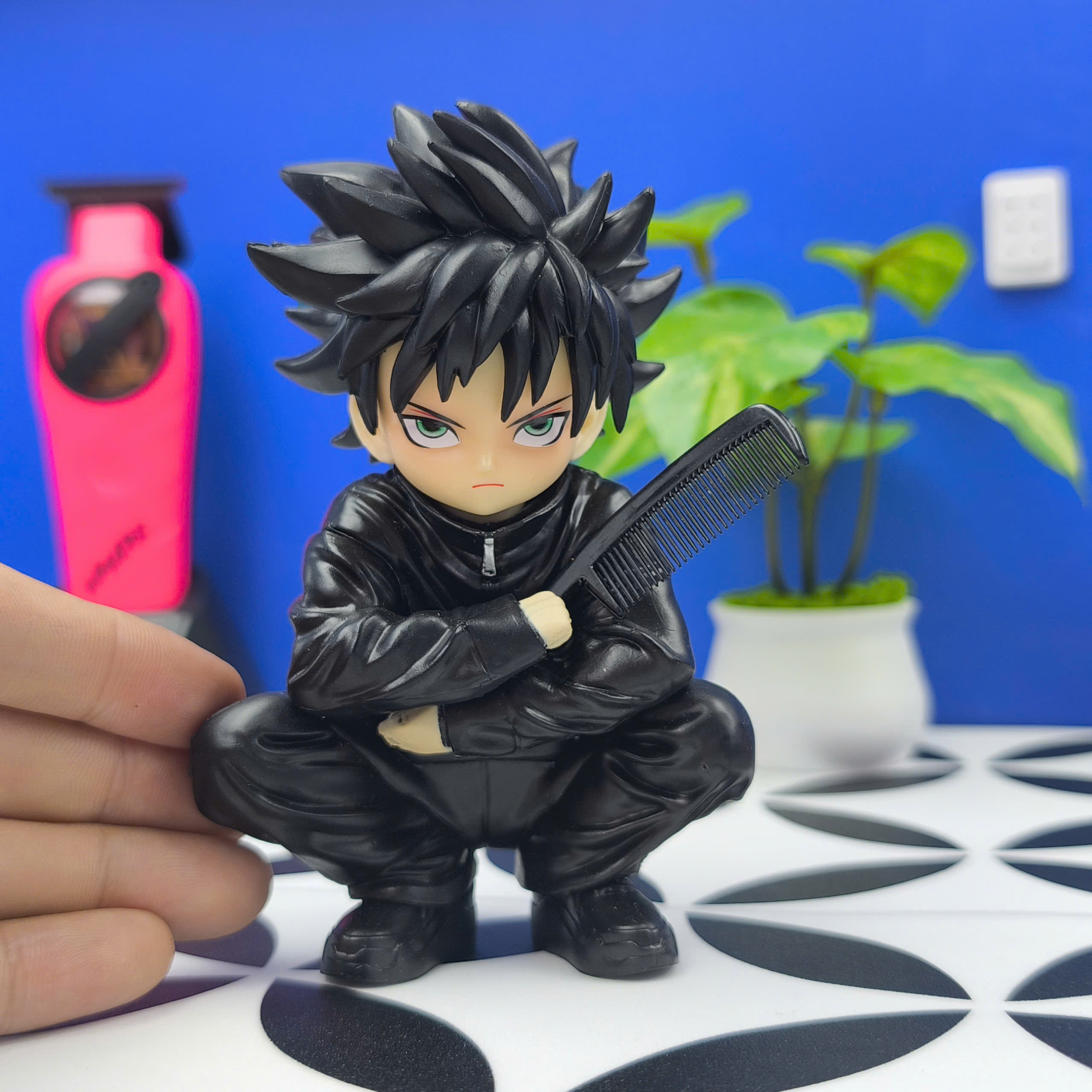 Mô Hình Tiệm Tóc Barber Megumi Fushiguro BlockBoy Cao 13cm