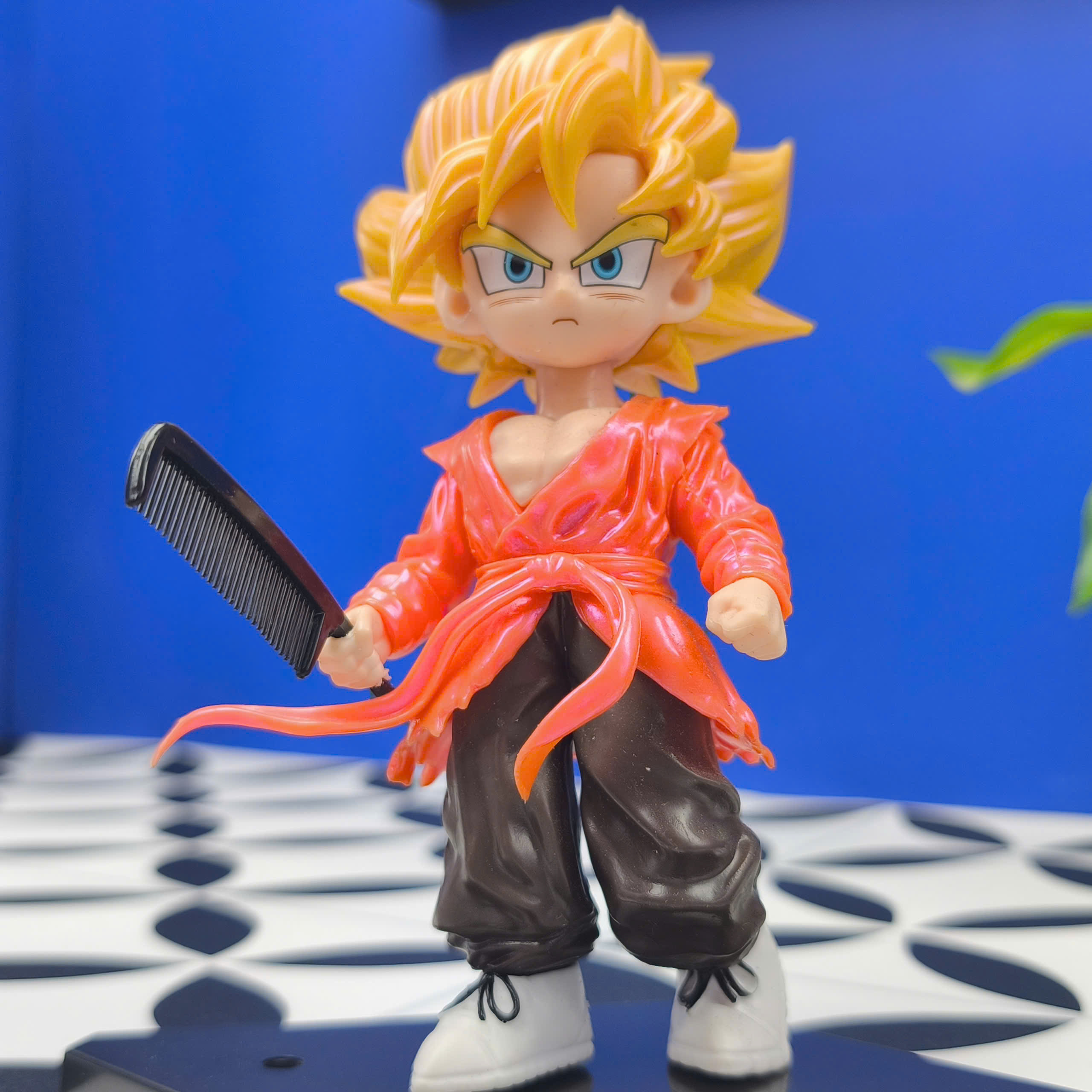 Mô Hình Tiệm Tóc Barber Goku BlockBoy Barber Editions Cao 17cm