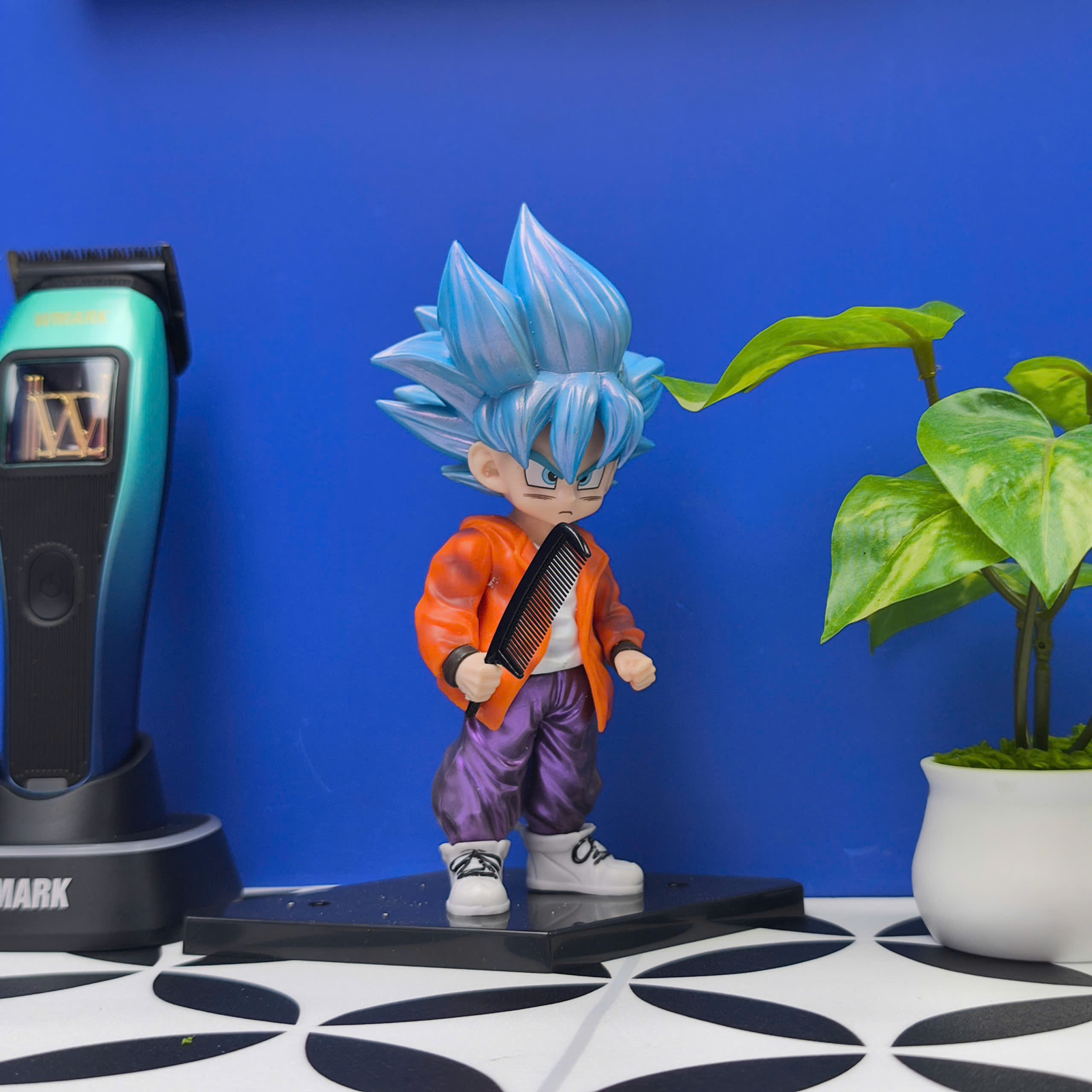 Mô Hình Tiệm Tóc Barber Goku BlockBoy Barber Editions Cao 17cm