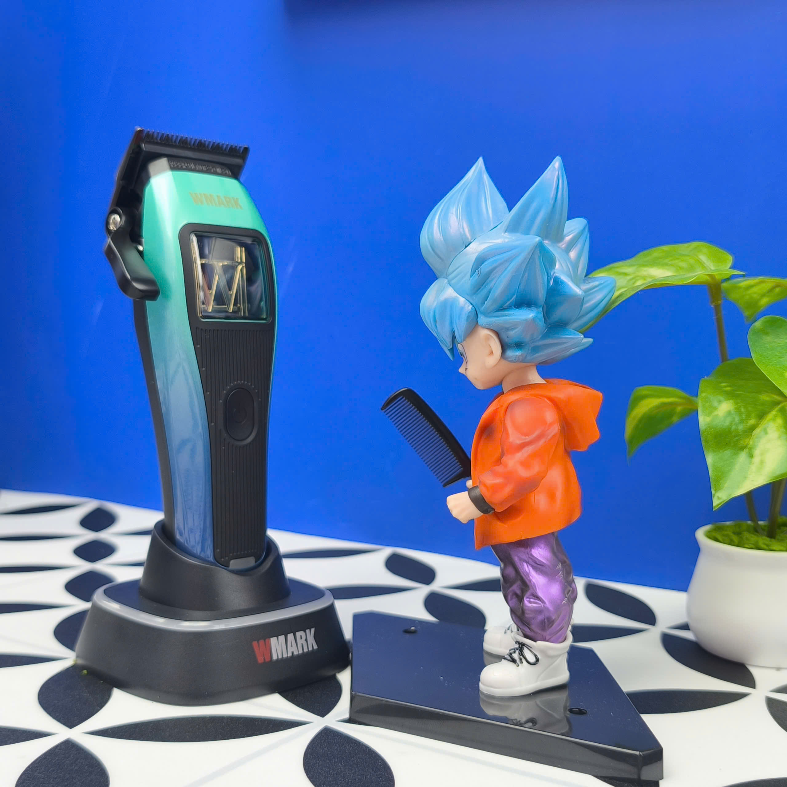 Mô Hình Tiệm Tóc Barber Goku BlockBoy Barber Editions Cao 17cm