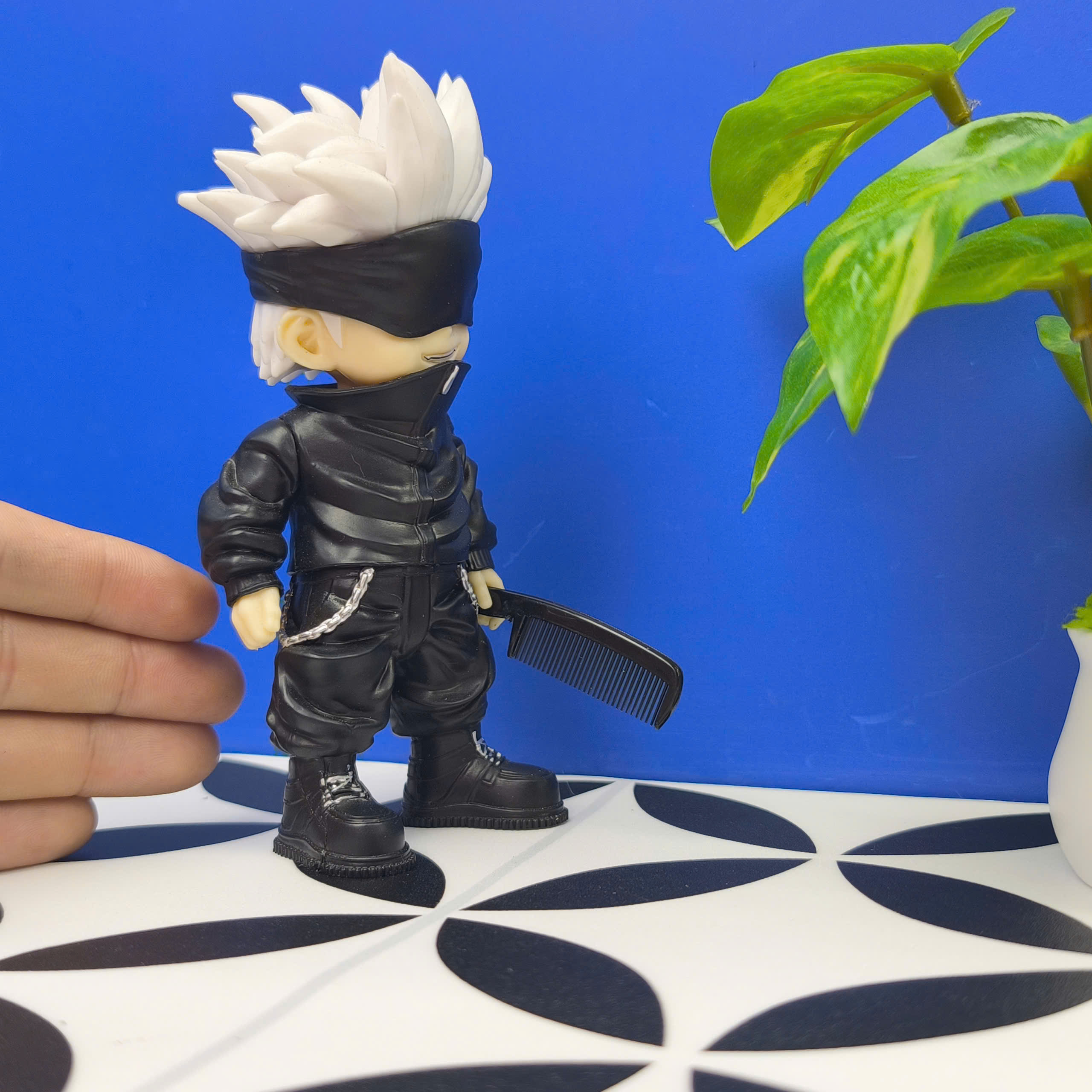 Mô Hình Tiệm Tóc Barber Gojo Satoru Streetwear Editions Dáng Đứng Cao 14.5cm