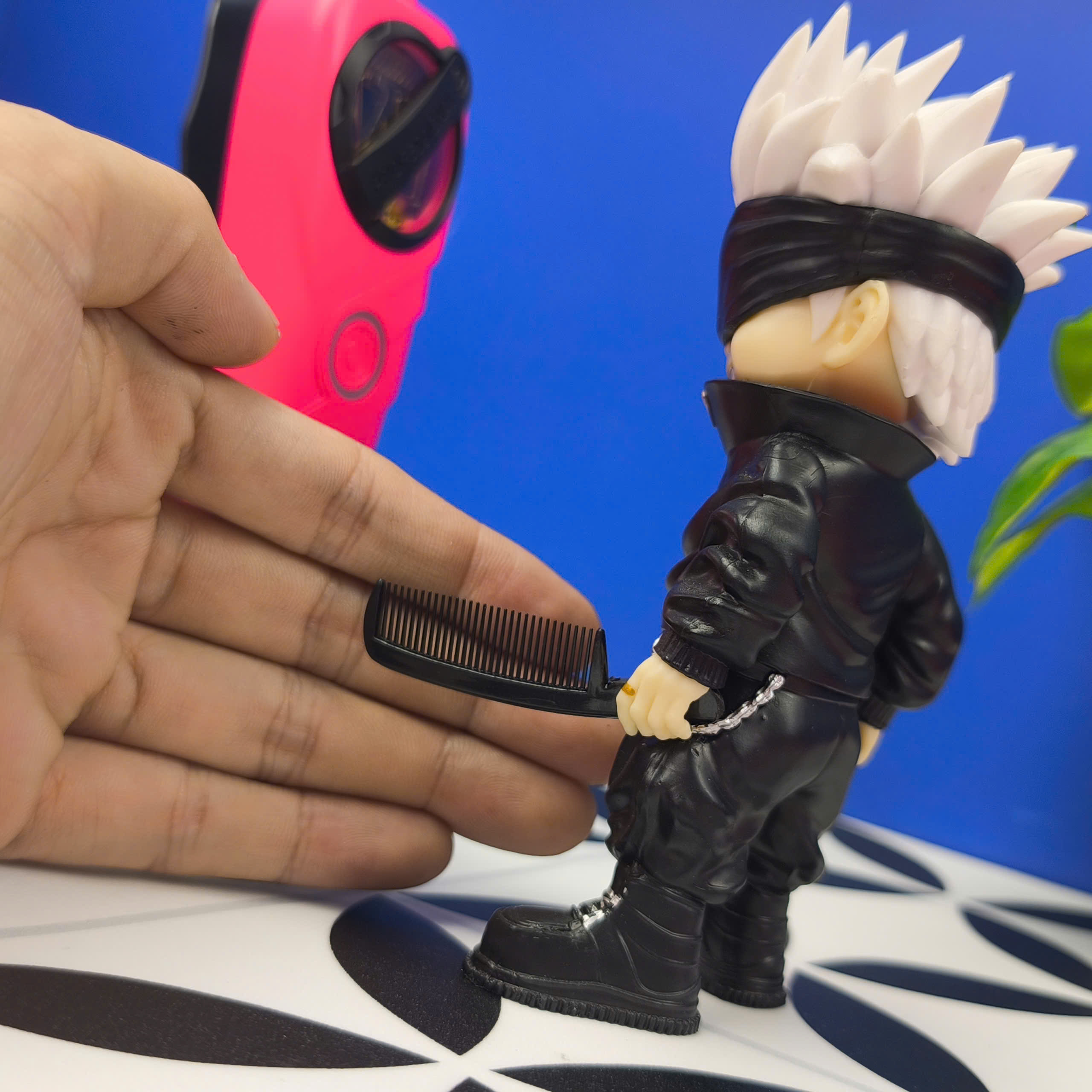 Mô Hình Tiệm Tóc Barber Gojo Satoru Streetwear Editions Dáng Đứng Cao 14.5cm