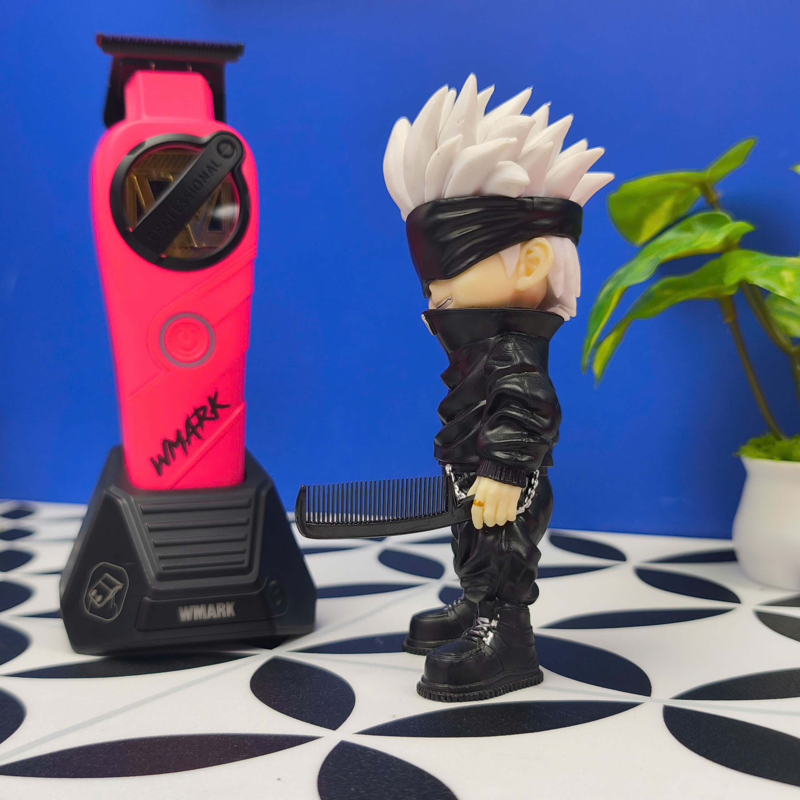 Mô Hình Tiệm Tóc Barber Gojo Satoru Streetwear Editions Dáng Đứng Cao 14.5cm