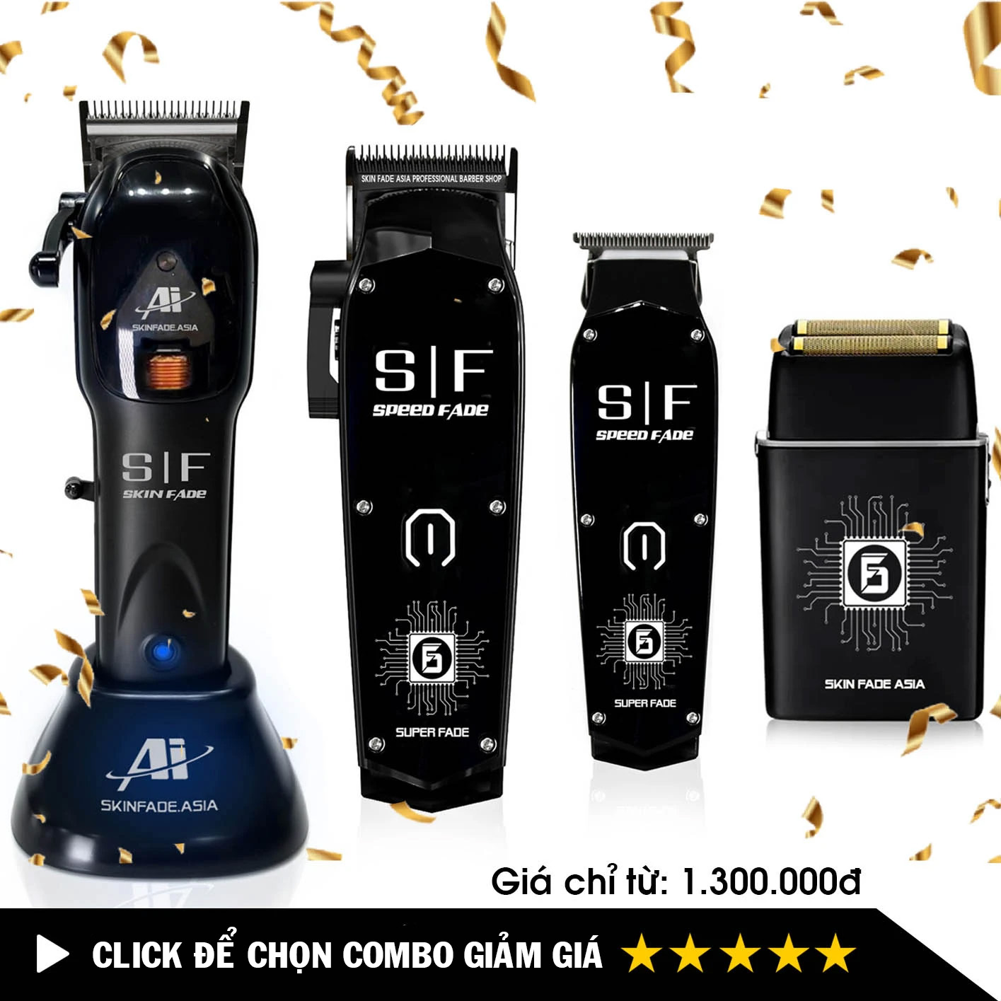 trọn bộ combo tông đơ giá tốt siêu giảm