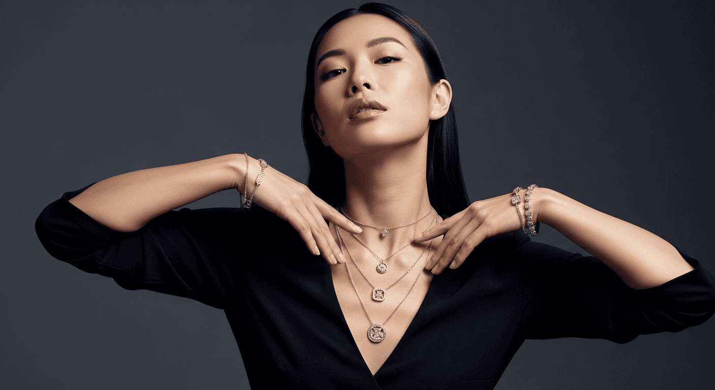 Bí quyết phối dây chuyền theo cổ áo cực chuẩn | DNJ Silver