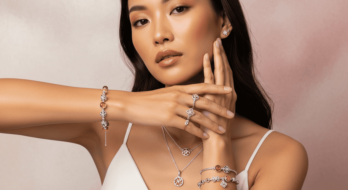 Tuyệt Chiêu Chọn Trang Sức Bạc Cho Da Ấm Rạng Rỡ