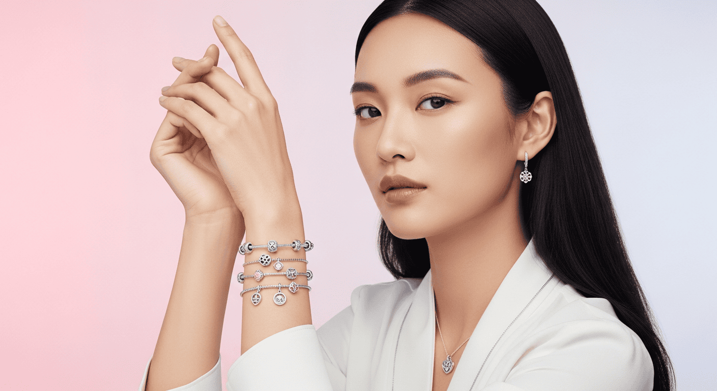 Cách chọn vòng charm cho tay nhỏ gầy giúp tay đầy đặn | DNJ