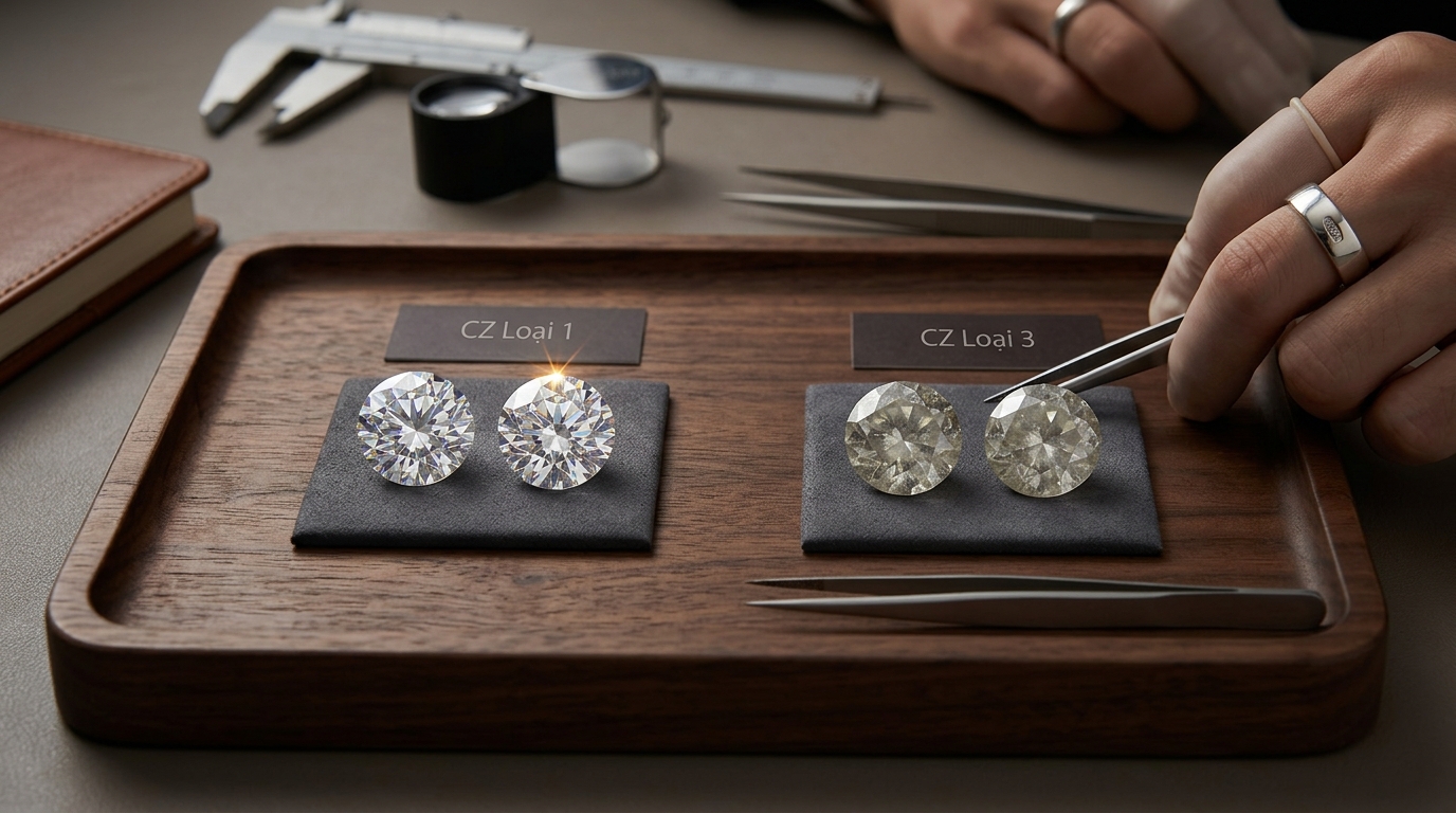 Phân Biệt Đá CZ Loại 1 Và 3: Bí Mật Ngành Kim Hoàn