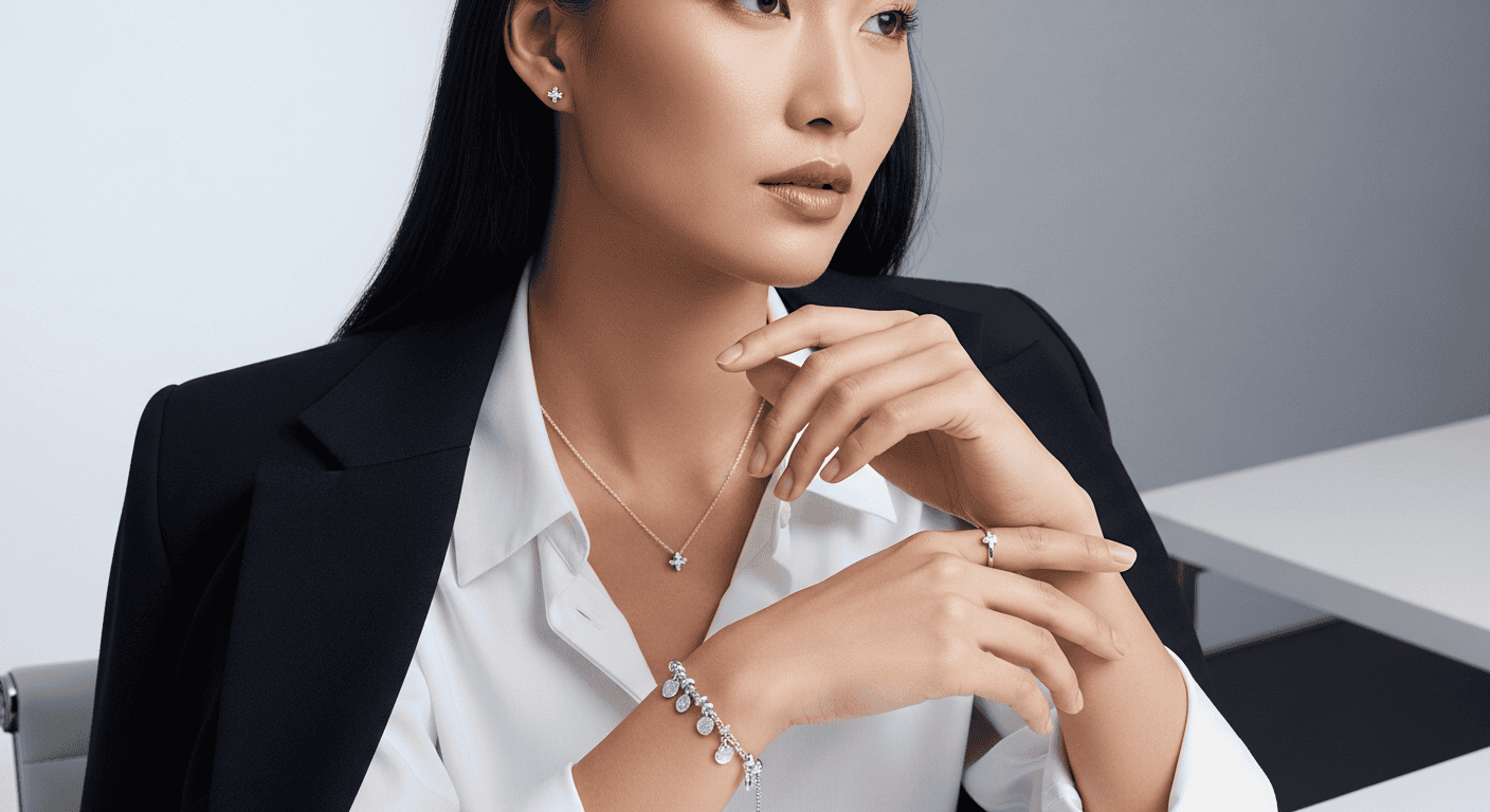 Cách Phối Trang Sức Bạc Đi Phỏng Vấn Ghi Điểm | DNJ Silver