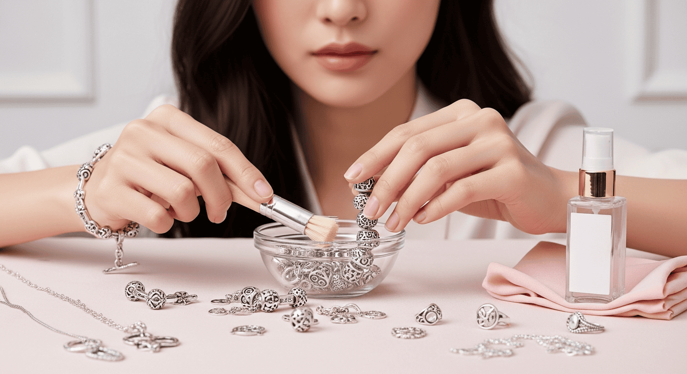 Cách vệ sinh charm bạc & bảo quản charm 925 sáng như mới