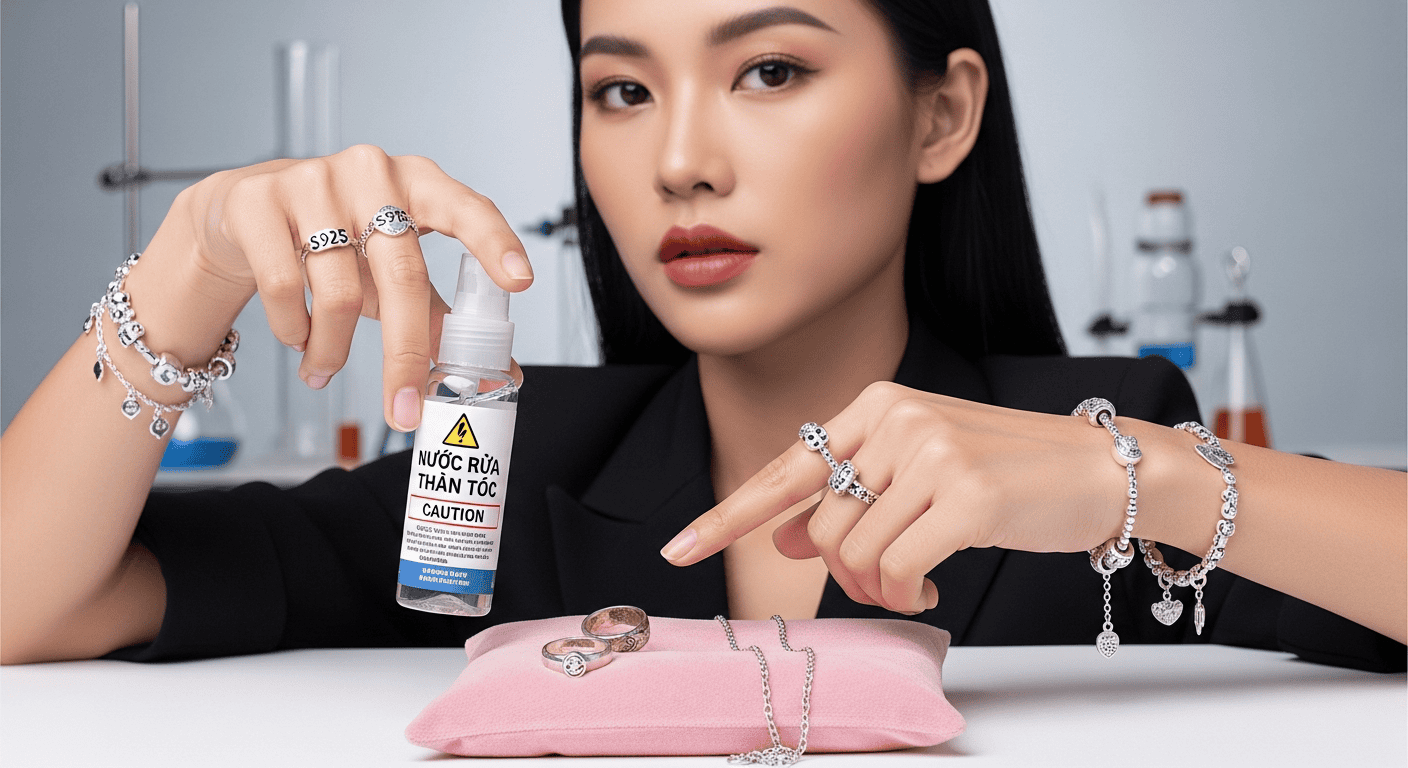 Cảnh Báo Các Loại Nước Rửa Bạc Thần Tốc Không Rõ Nguồn Gốc