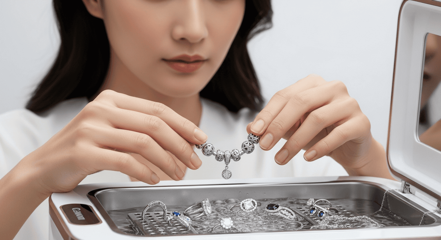 Có nên dùng máy rửa trang sức siêu âm làm sạch bạc?