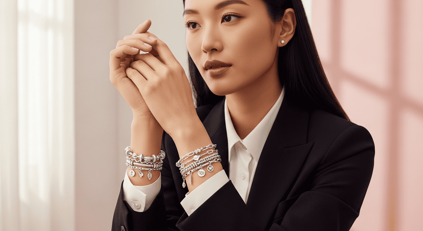 Bí Quyết Chọn Vòng Tay Bạc Công Sở Tinh Tế | DNJ Silver