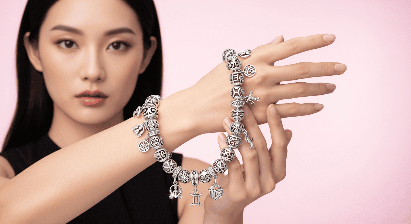 Nghệ Thuật Phối Vòng Charm Dành Cho Nàng Song Tử - DNJ Silver