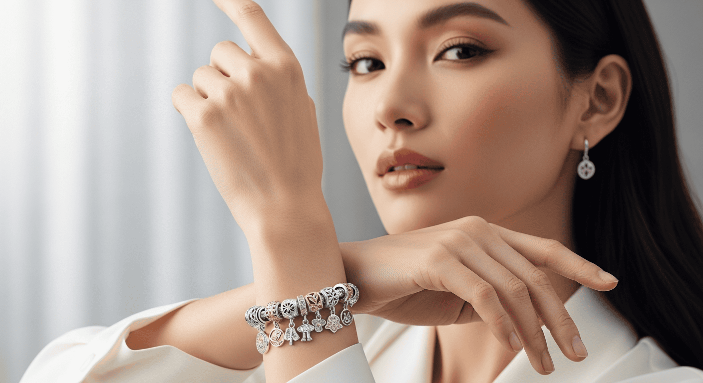 Trang Sức Kể Chuyện: Xu Hướng Vòng Charm Bạc Cá Tính | DNJ Silver