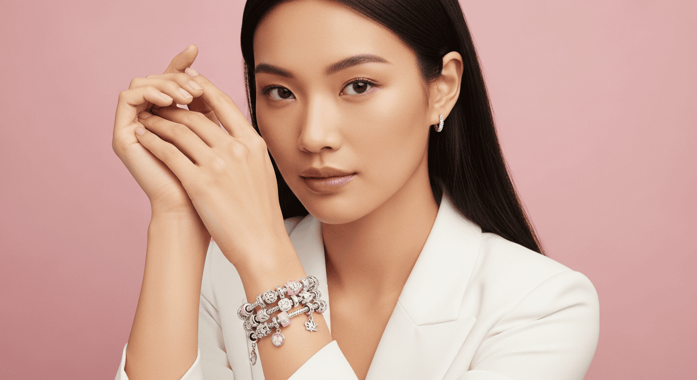 Trang sức Soft Girl: Xu hướng Charm Hồng & Pastel - DNJ Silver