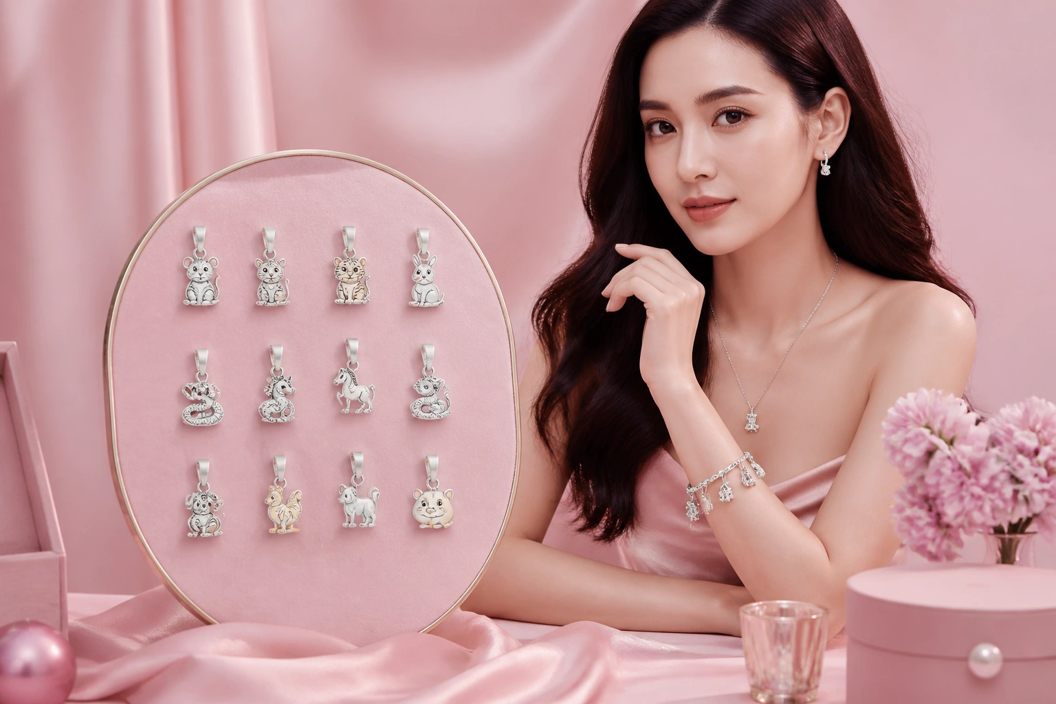 Bộ sưu tập charm 12 con giáp bạc ý tinh xảo tại hà nội
