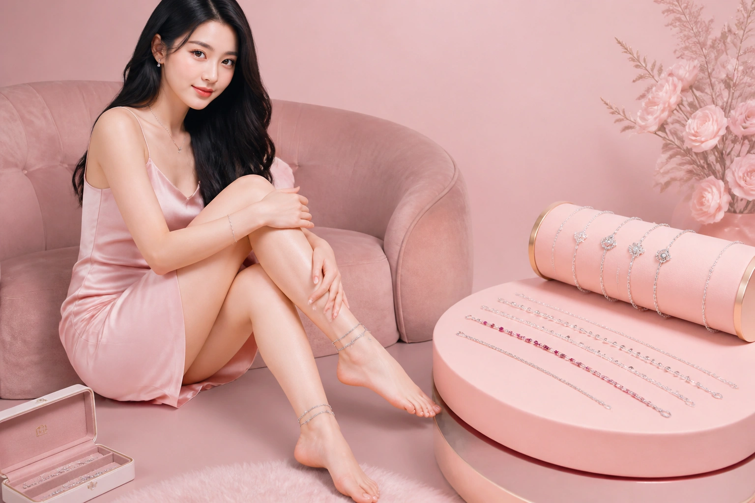 Bộ sưu tập lắc chân bạc cao cấp đa dạng phong cách tại DNJ Silver