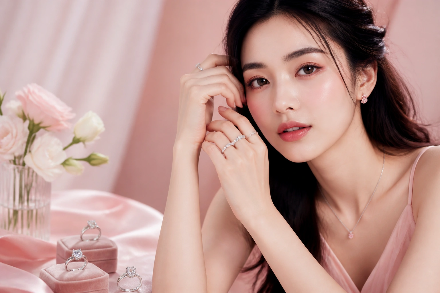 Bộ sưu tập nhẫn bạc ý đính đá cz loại 1 sang trọng