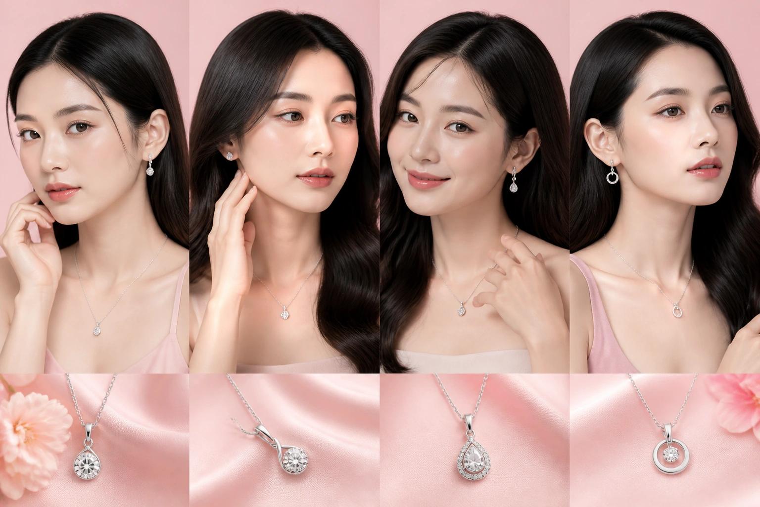 Bộ sưu tập trang sức bạc DNJ Silver phù hợp cho từng dáng mặt quý cô