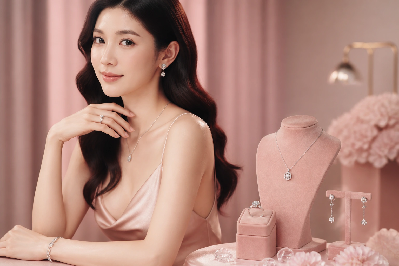 Bộ sưu tập trang sức bạc moissanite cao cấp tại DNJ Silver